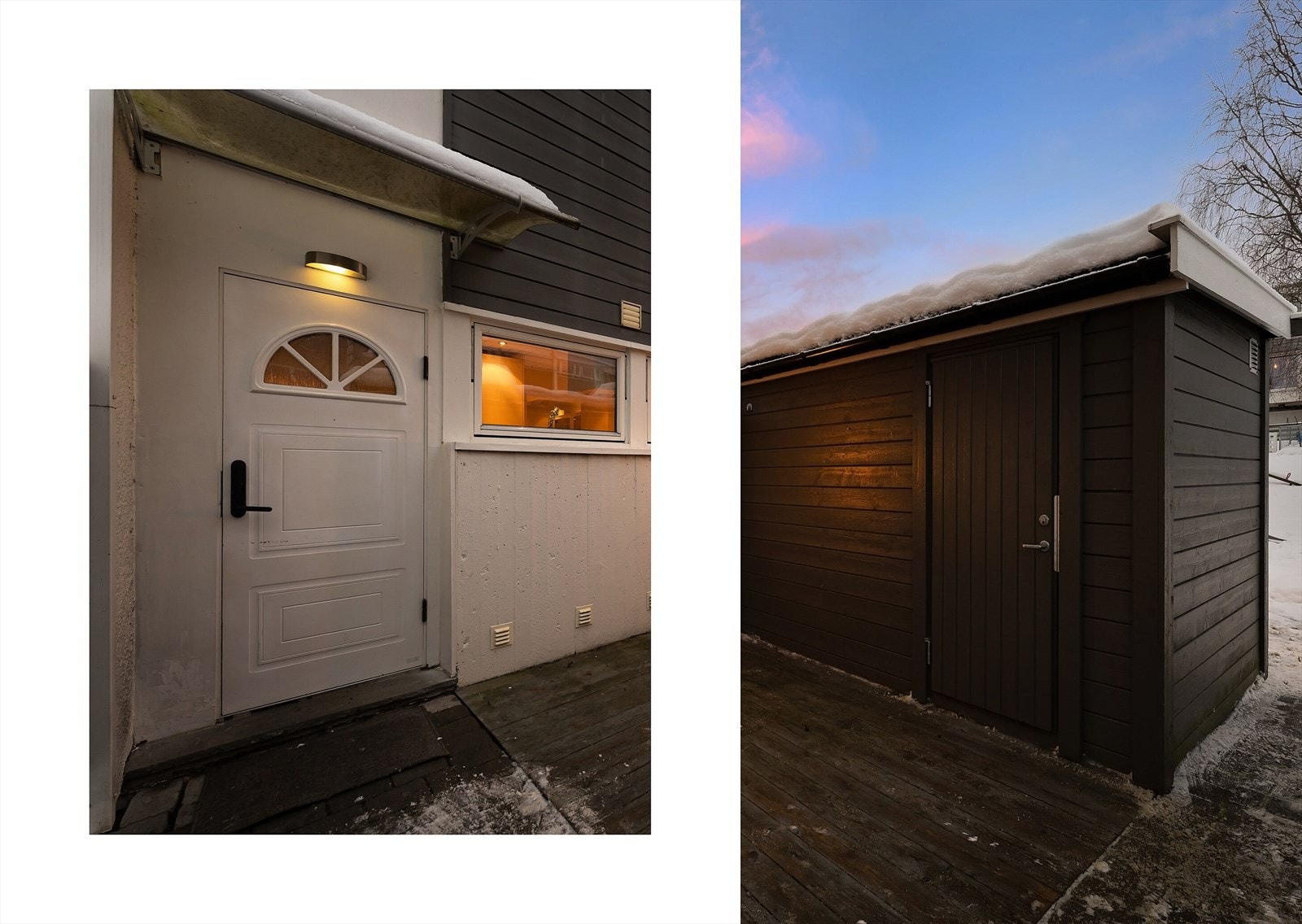 Utebod på ca. 5 kvm ved inngangspartiet. Galleribilde