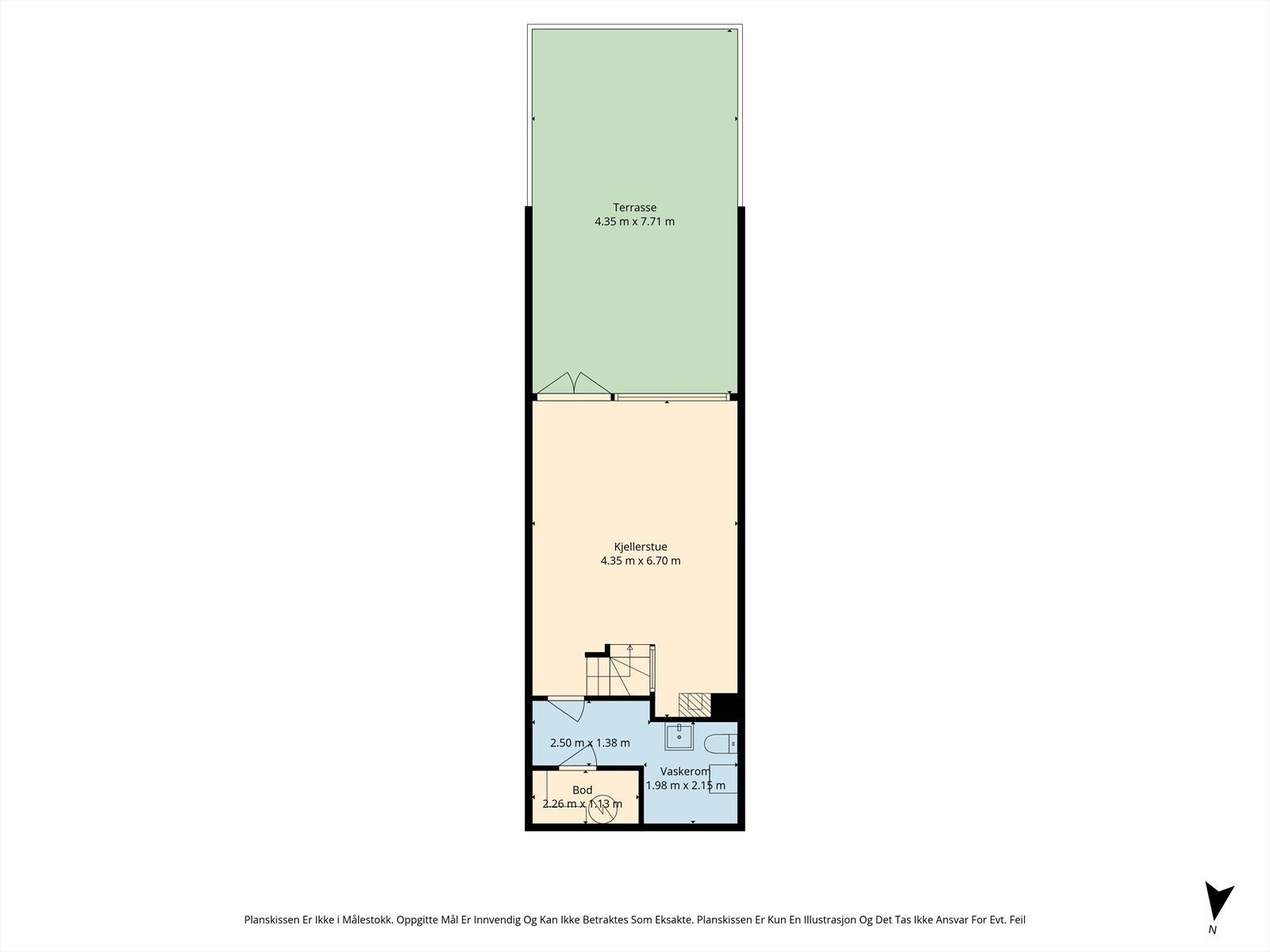Plantegning u.etg. Galleribilde