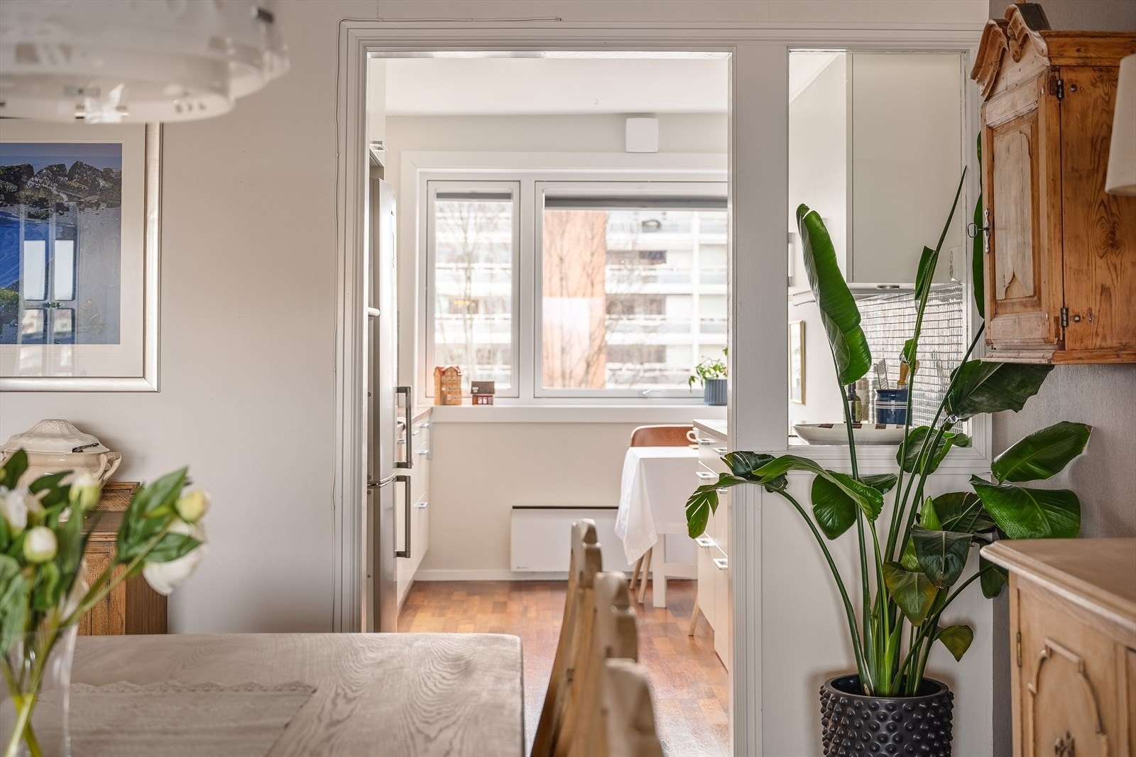 Delikate, lyse farger skaper en lun og komfortabel atmosfære Galleribilde