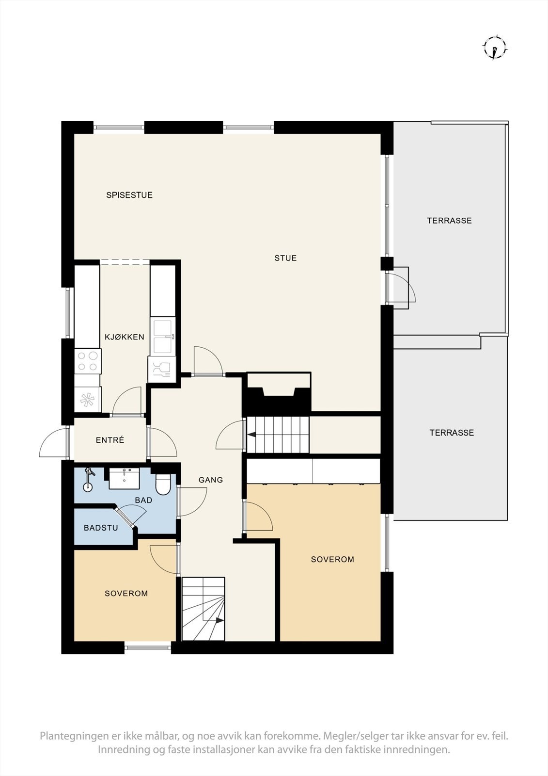 Vi starter med plantegningen i 1.etasje Galleribilde