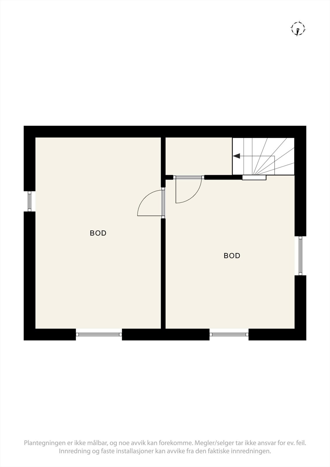 Planløsning kjeller. Galleribilde