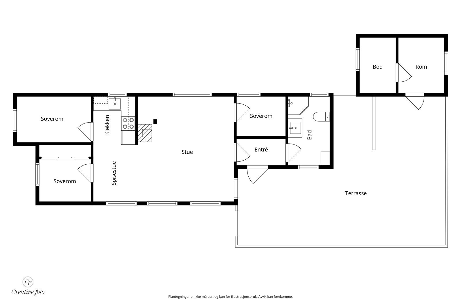 Plantegning Øvre Sjusjøåsen 74! Galleribilde