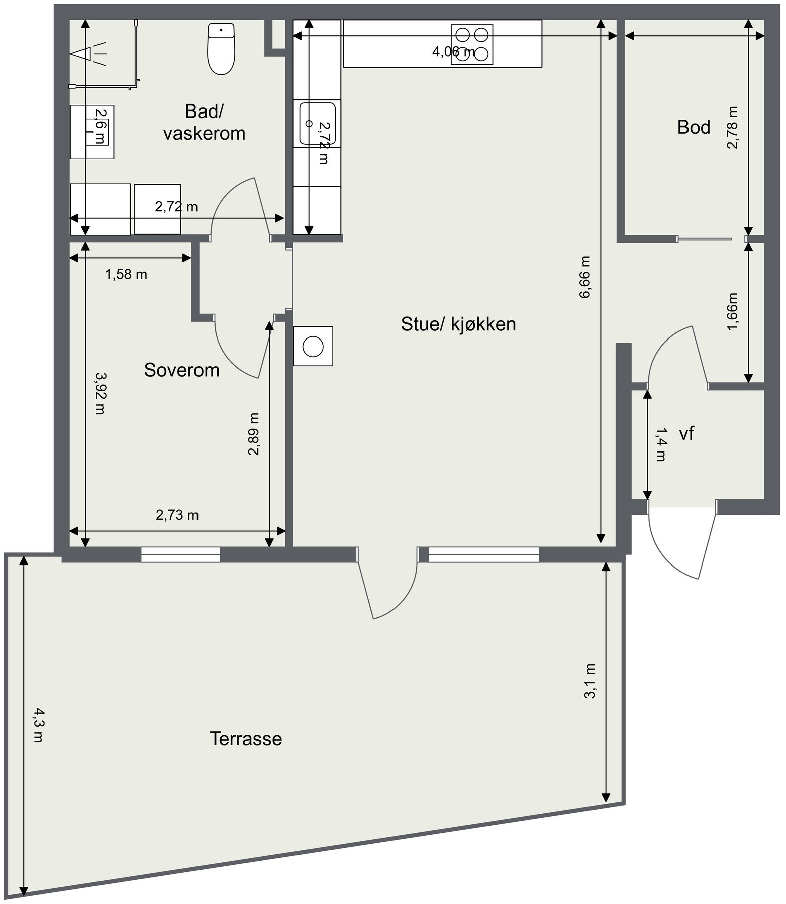 Plantegning. Galleribilde