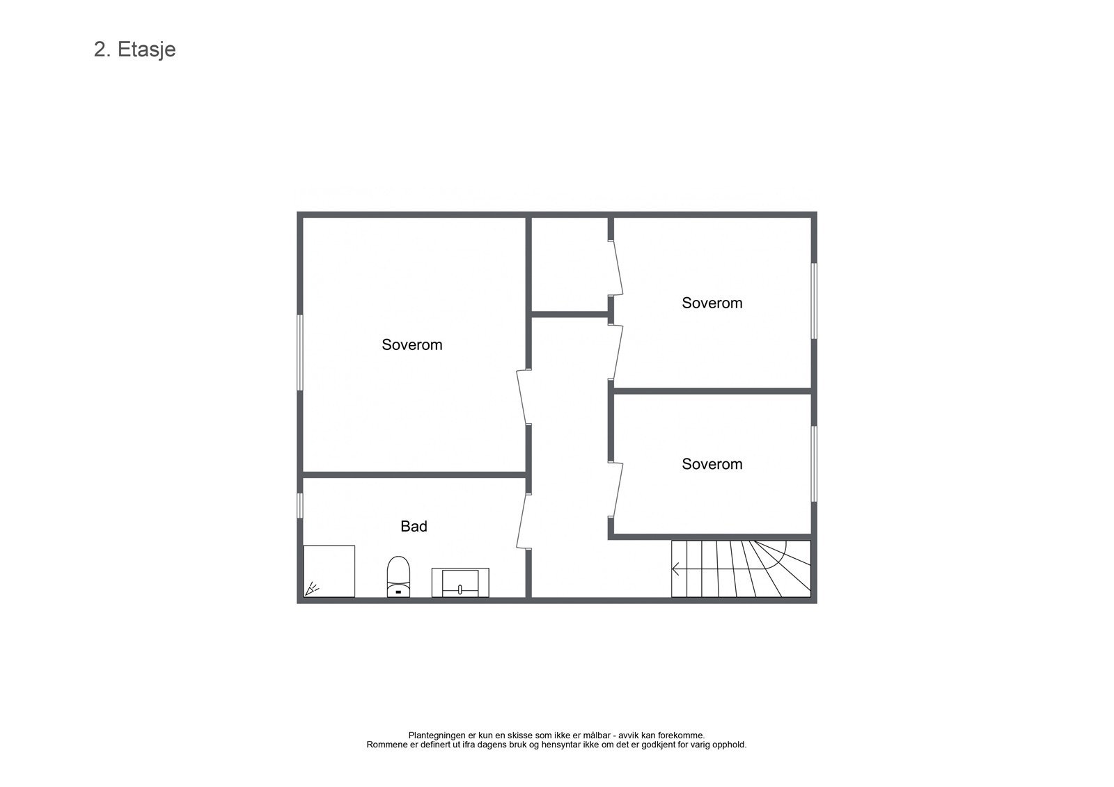 Plantegninger for 2.etasje Galleribilde