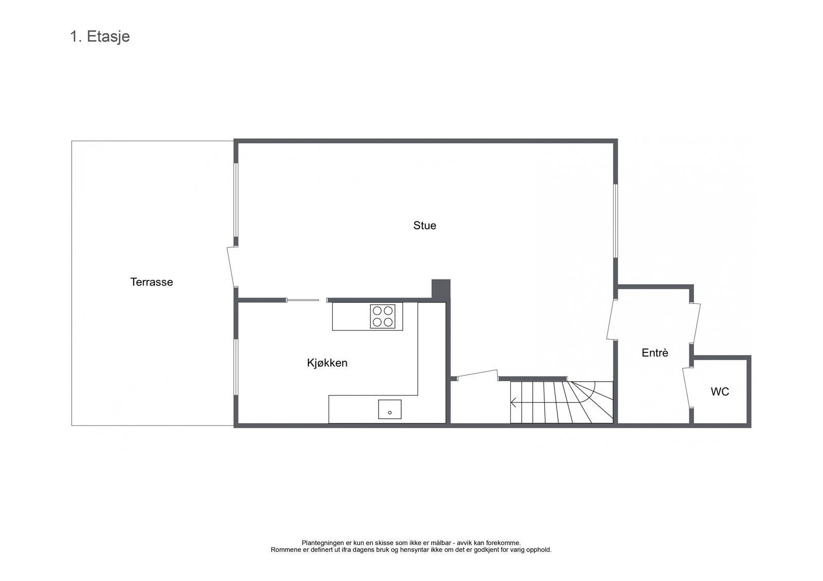 Plantegninger for 1.etasje Galleribilde