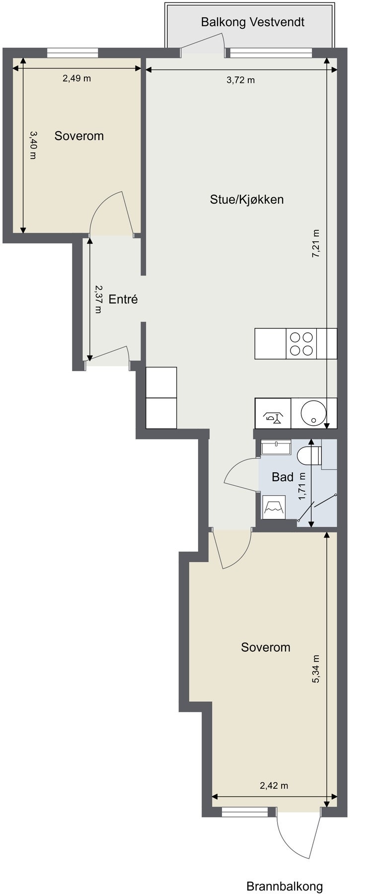 Plantegning. Galleribilde