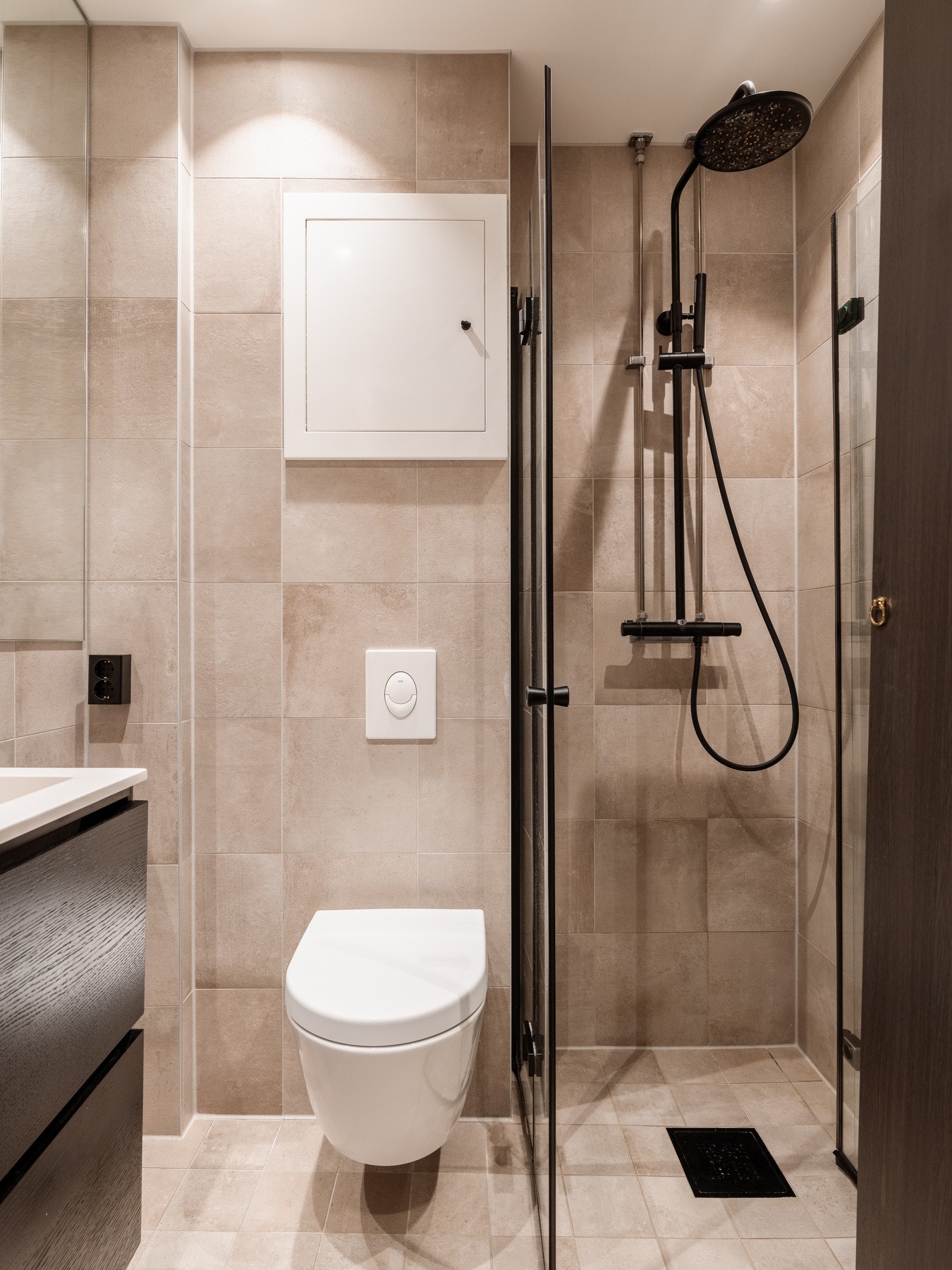 Downlights i himling og varme i gulv. Galleribilde