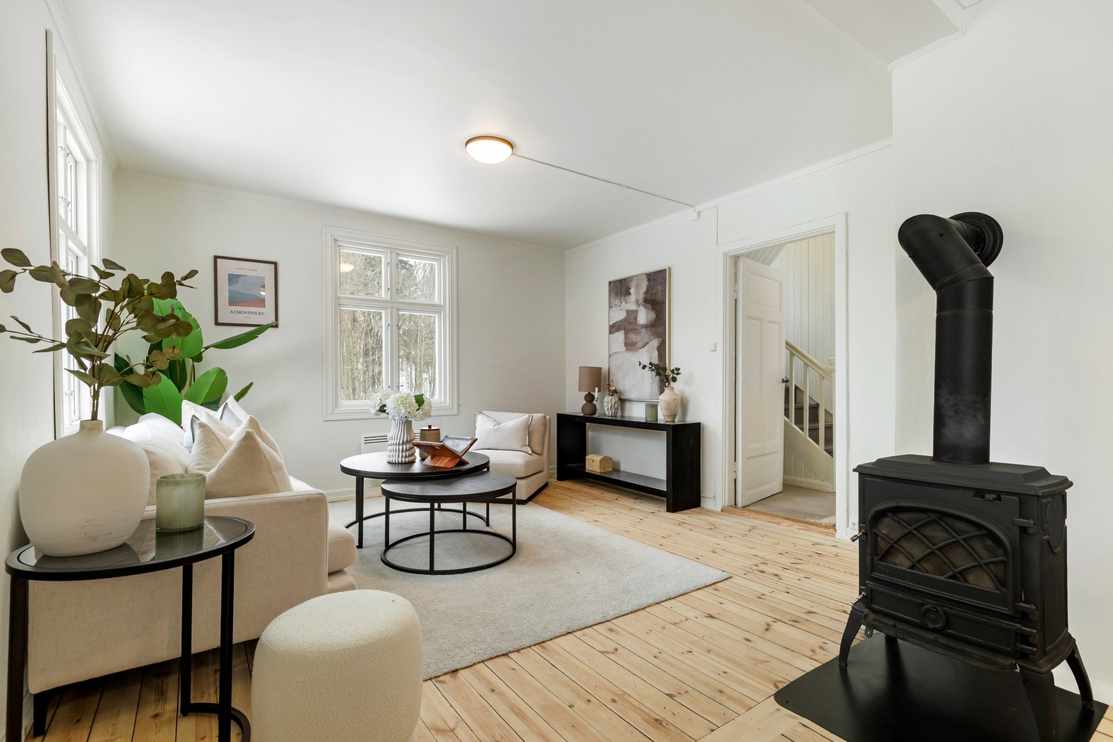 Den gir effektiv oppvarming og bidrar til en lun stemning i vinterhalvåret. Galleribilde