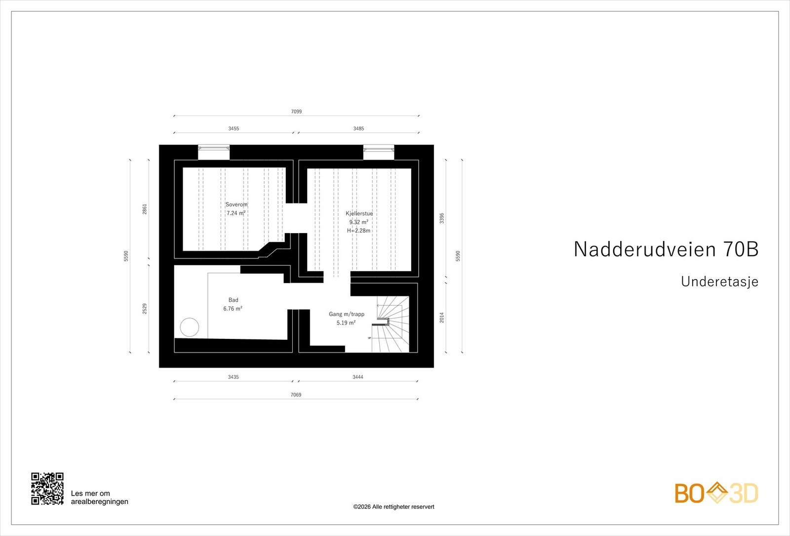 Plantegning underetasje Galleribilde