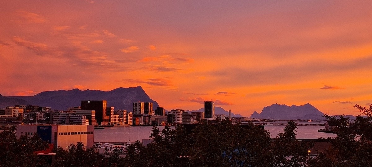 Utsikt fra balkong Galleribilde