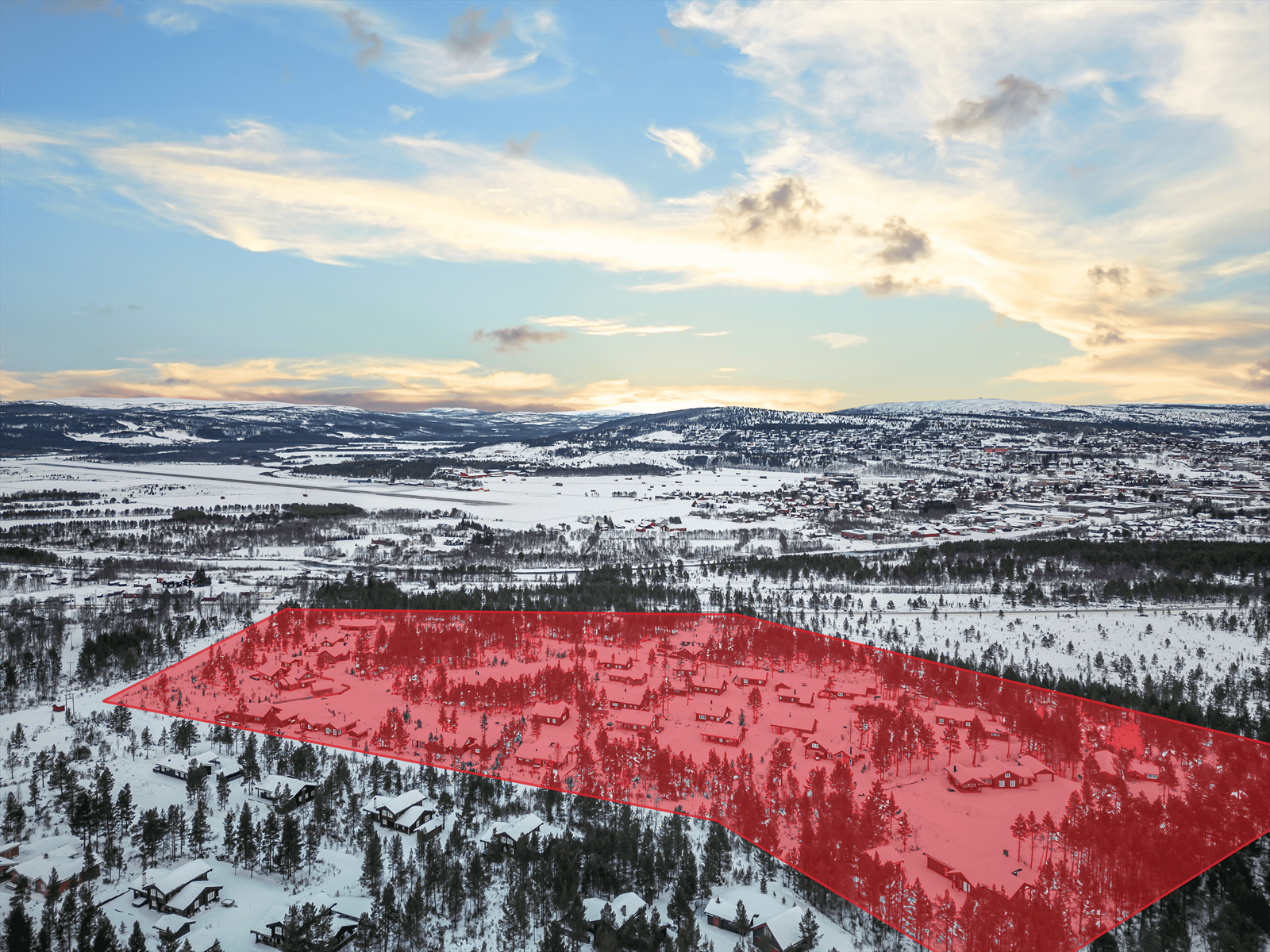 Feltet består av totalt 52 tomter med priser fra 890 000,- til 1 250 000,- Galleribilde