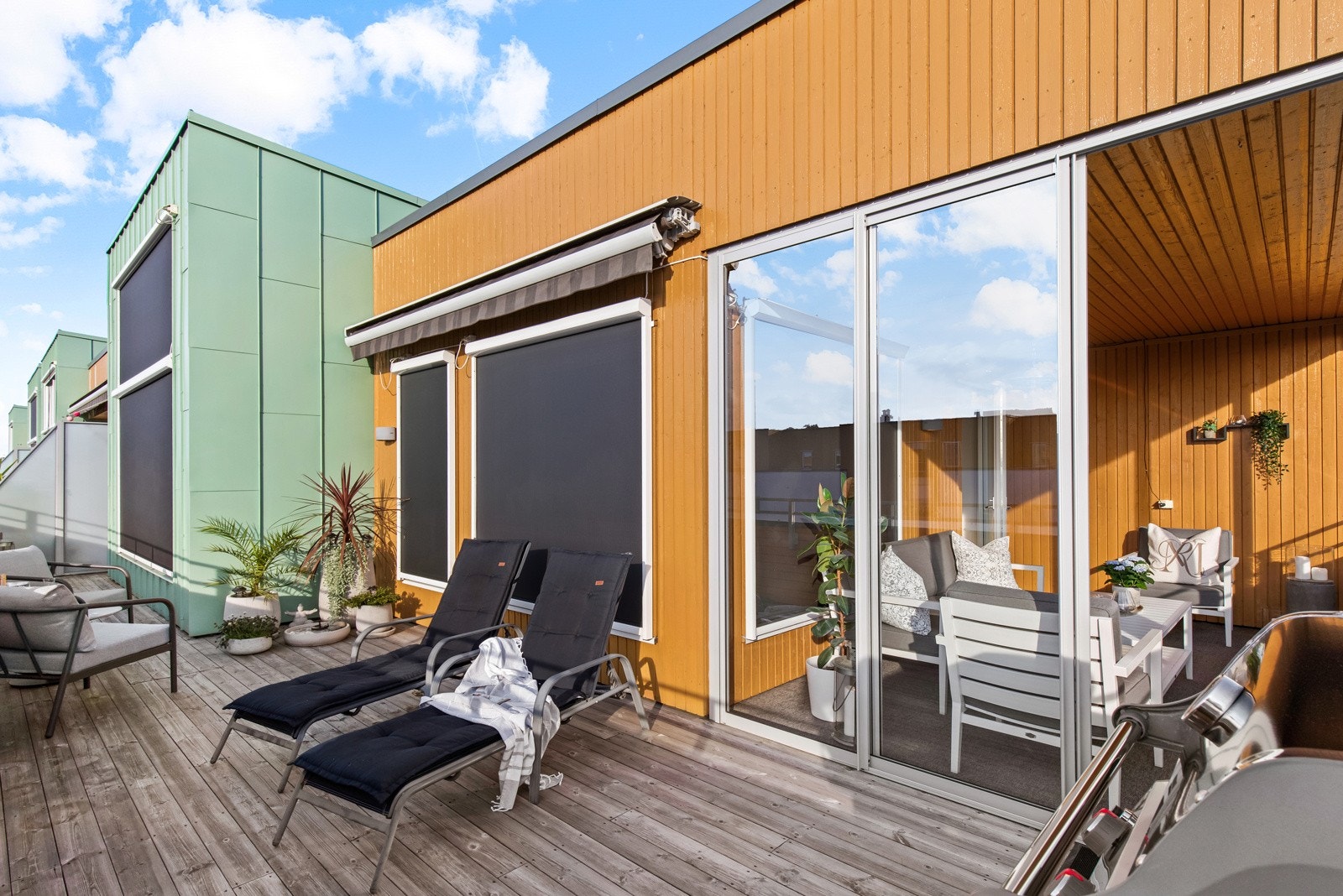 Den største balkongen er på hele 29 kvm. Galleribilde