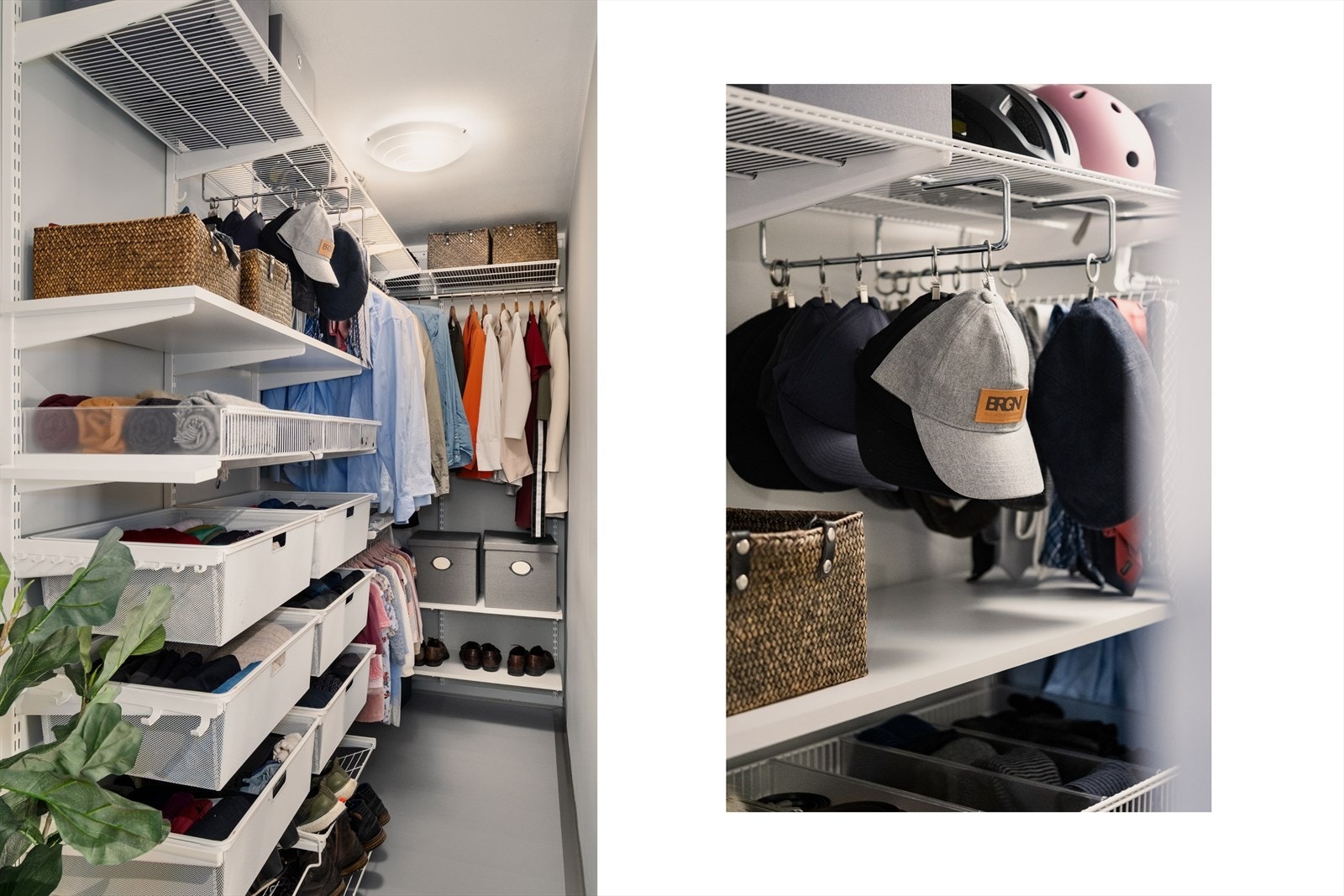 Fra entréen er det adkomst til et helt eget walk-in-closet med kvalitetsinnredning fra Elfa! Galleribilde