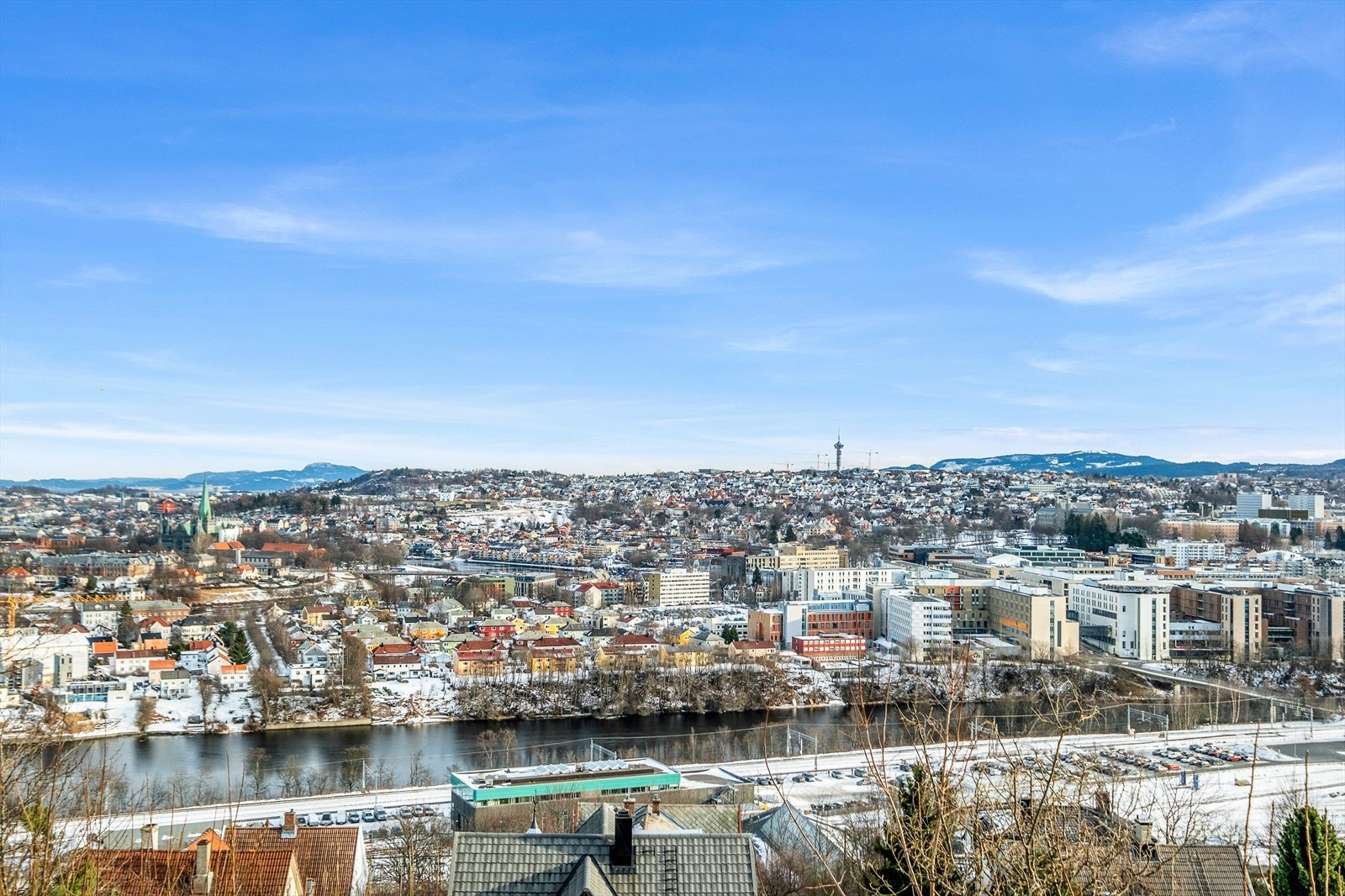 Utsikt dagtid vinter. Galleribilde