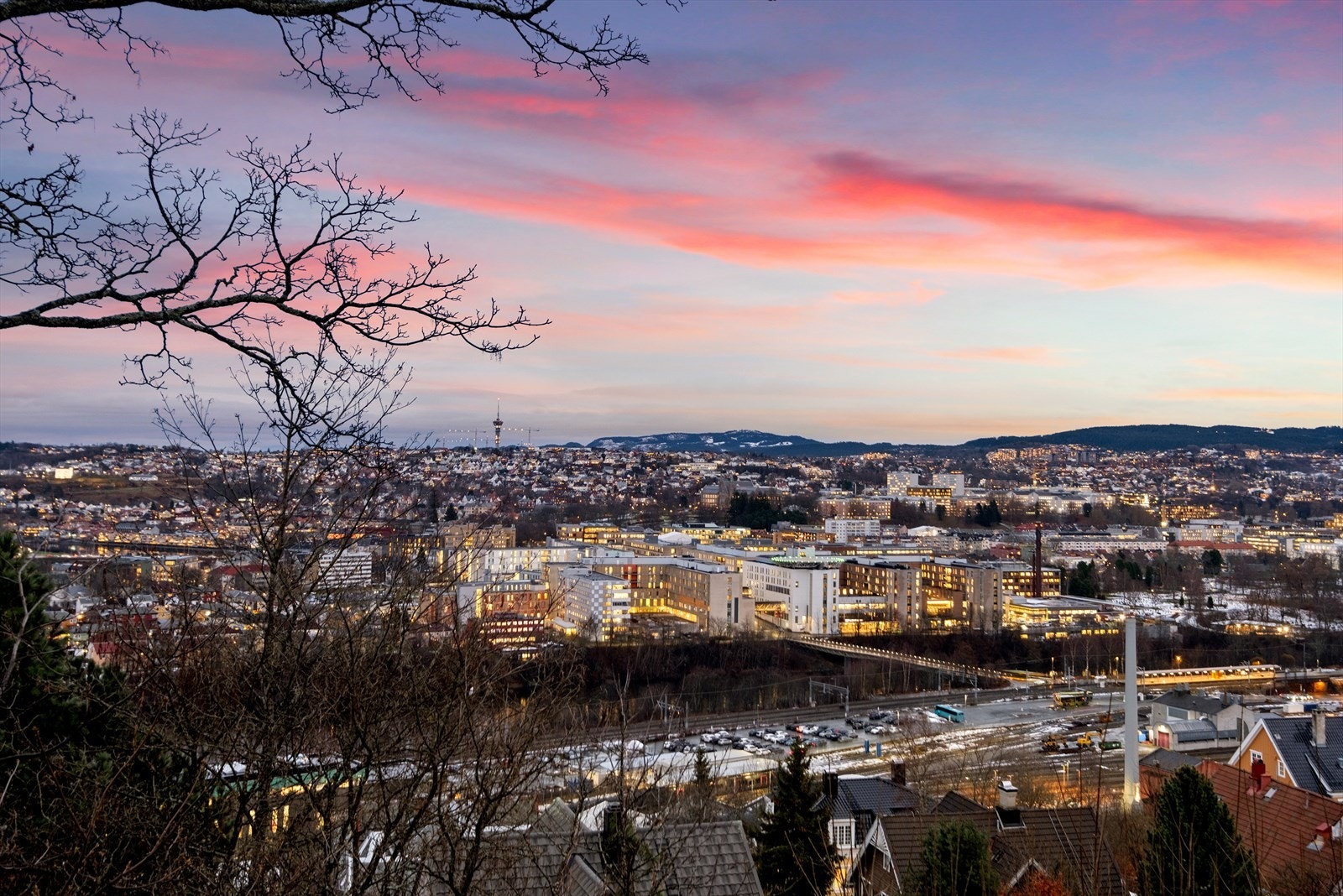 utsikt mot St.Olavs Hospital Galleribilde