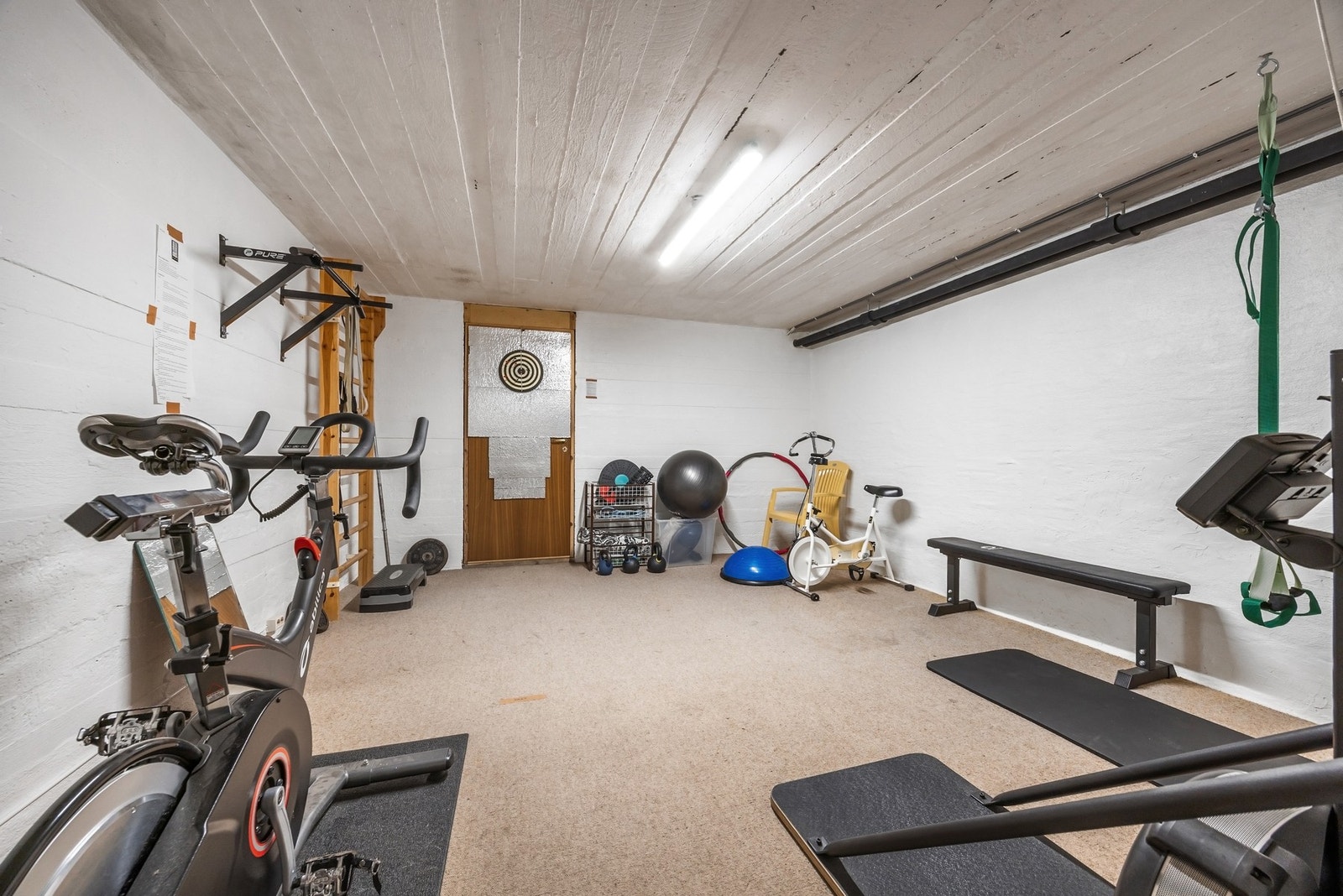 Borettslaget har også felles treningsrom. Galleribilde