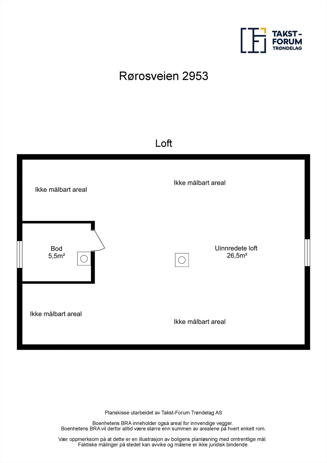 Planskisse Loft Galleribilde