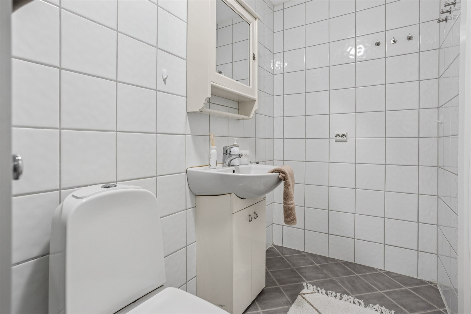 Her er det opplegg for vaskemaskin. Galleribilde