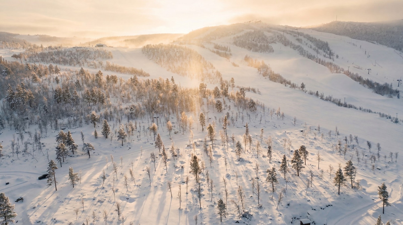 Hytten vil ligge ski inn / ski ut i alpinanlegget på Geilo (Alle bilder er illustrasjoner, avvik kan forekomme) Galleribilde