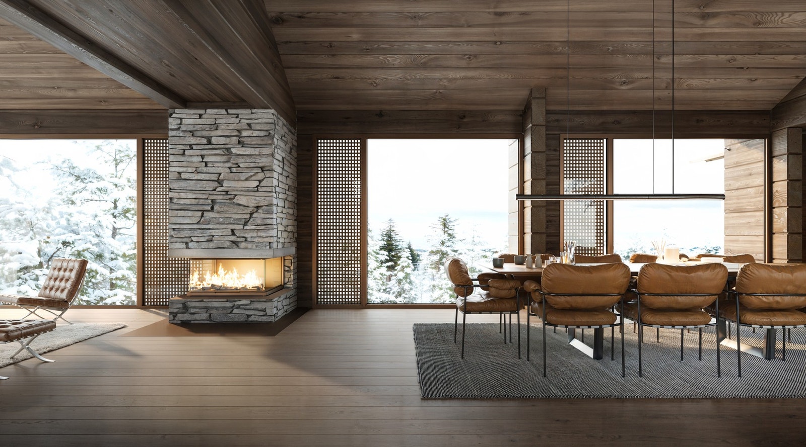 Hytten har lekker panoramautsikt over Geilo og fjellandskapet Galleribilde