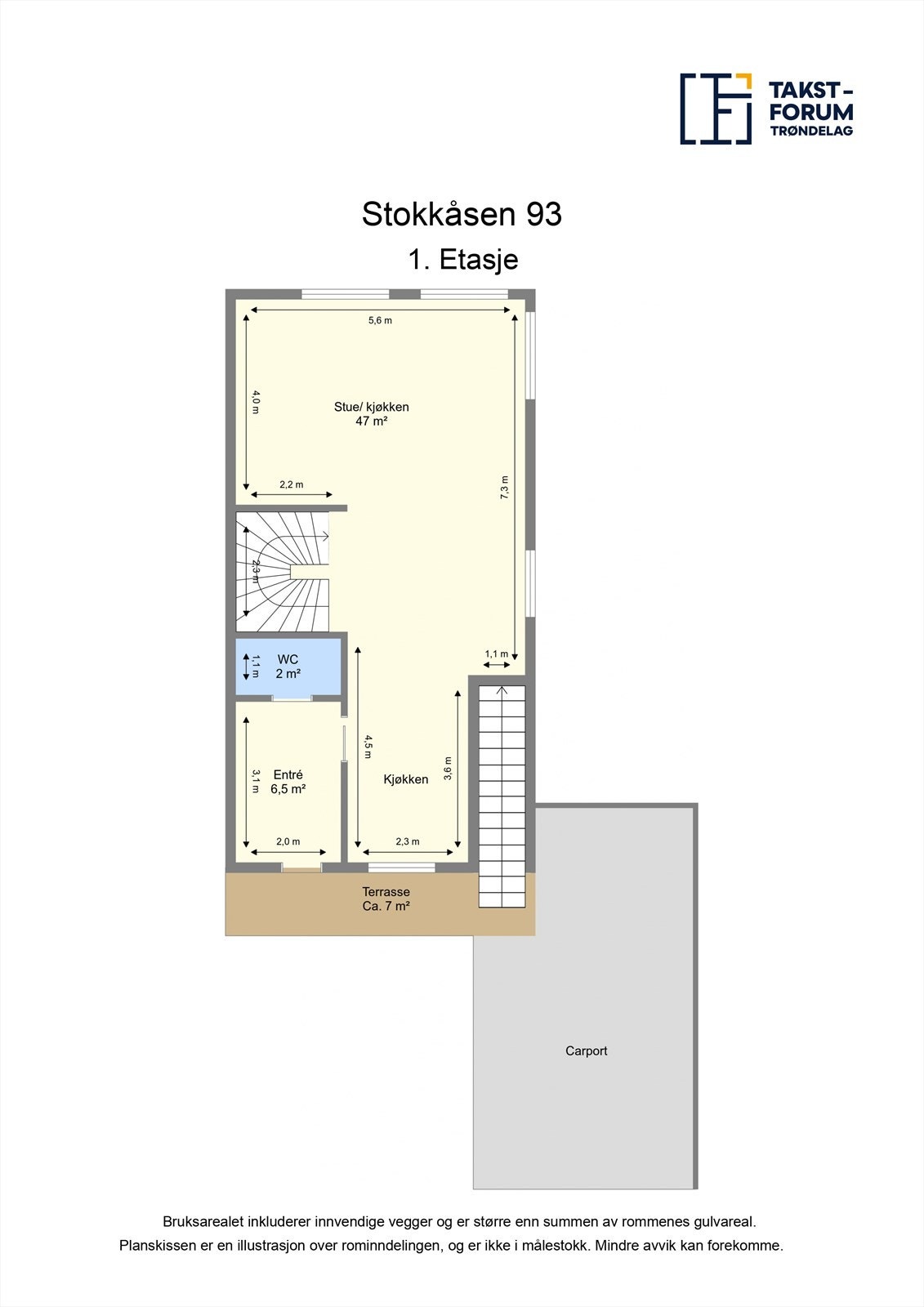 Plantegning - Første etasje. Galleribilde