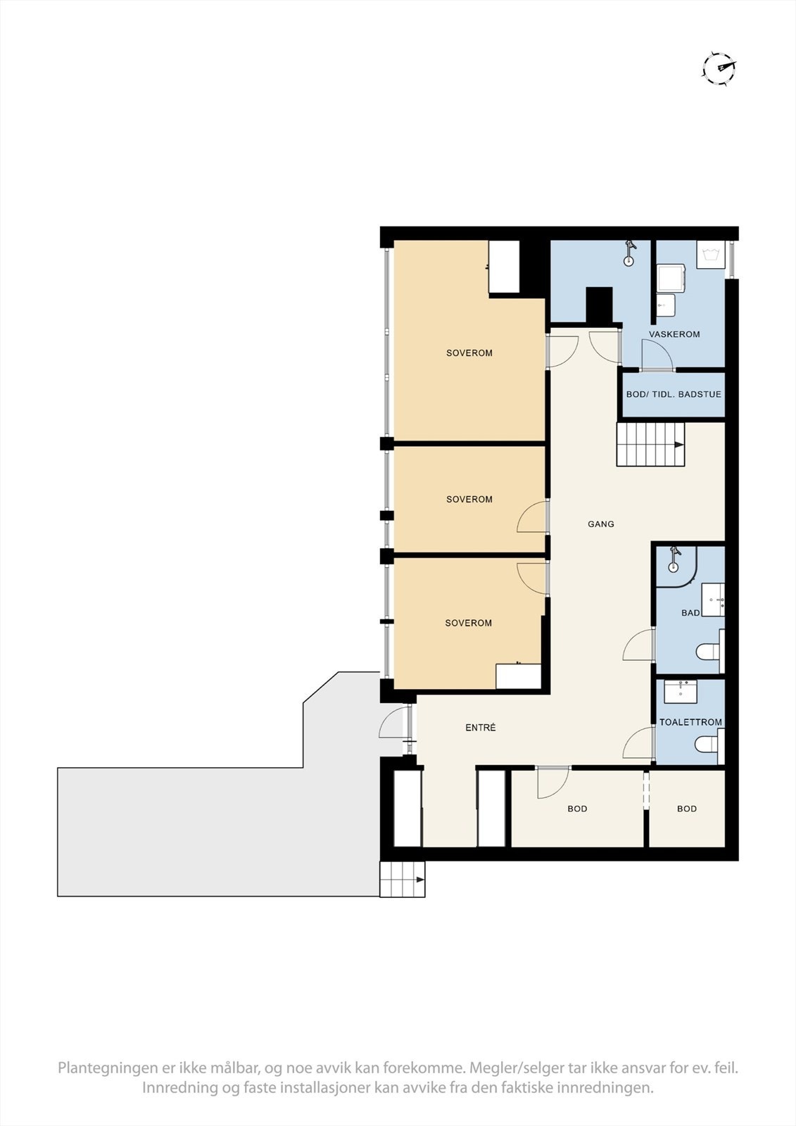 Plantegning underetasje Galleribilde