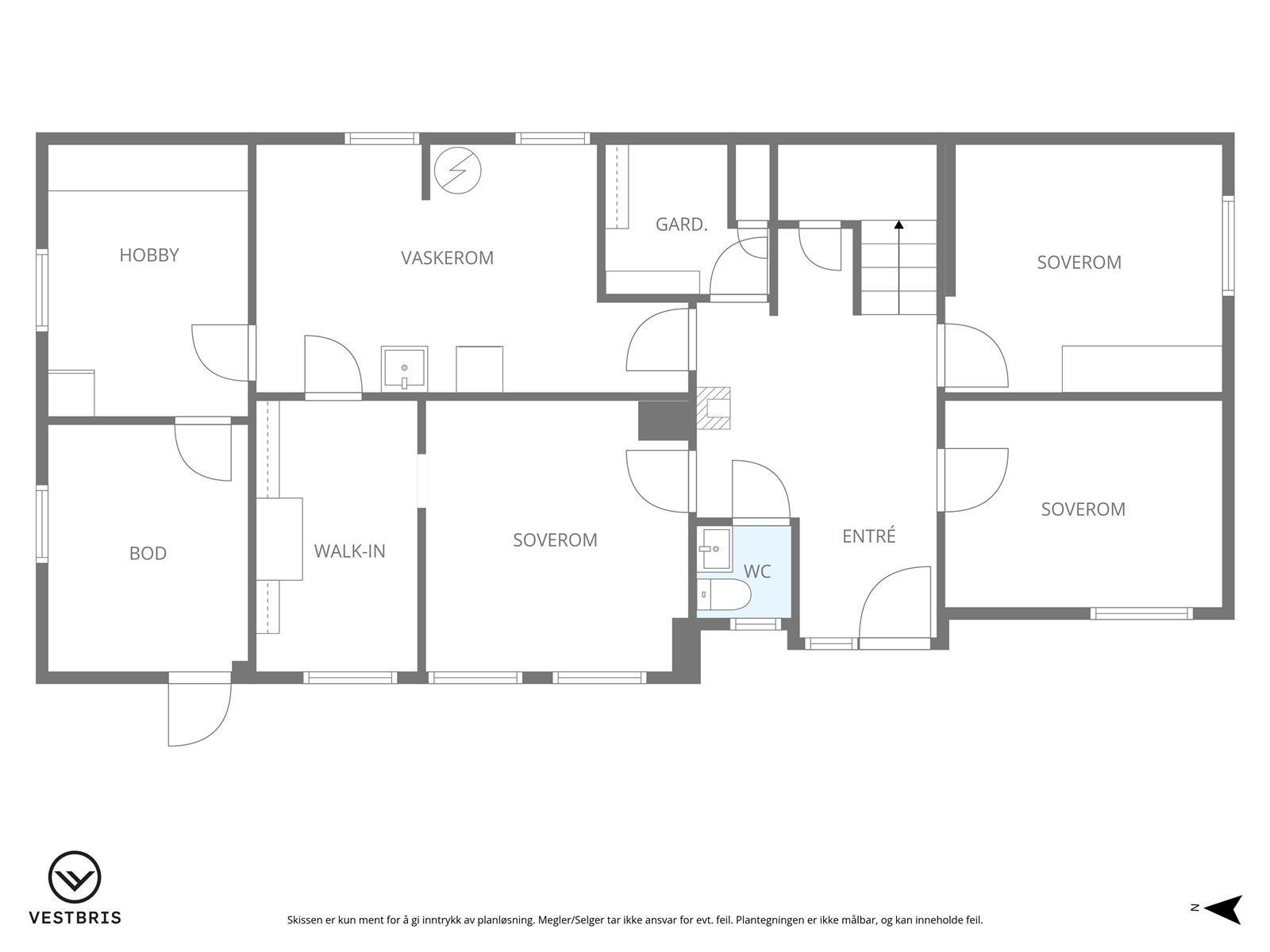 Plantegning av sokkeletasjen. Galleribilde
