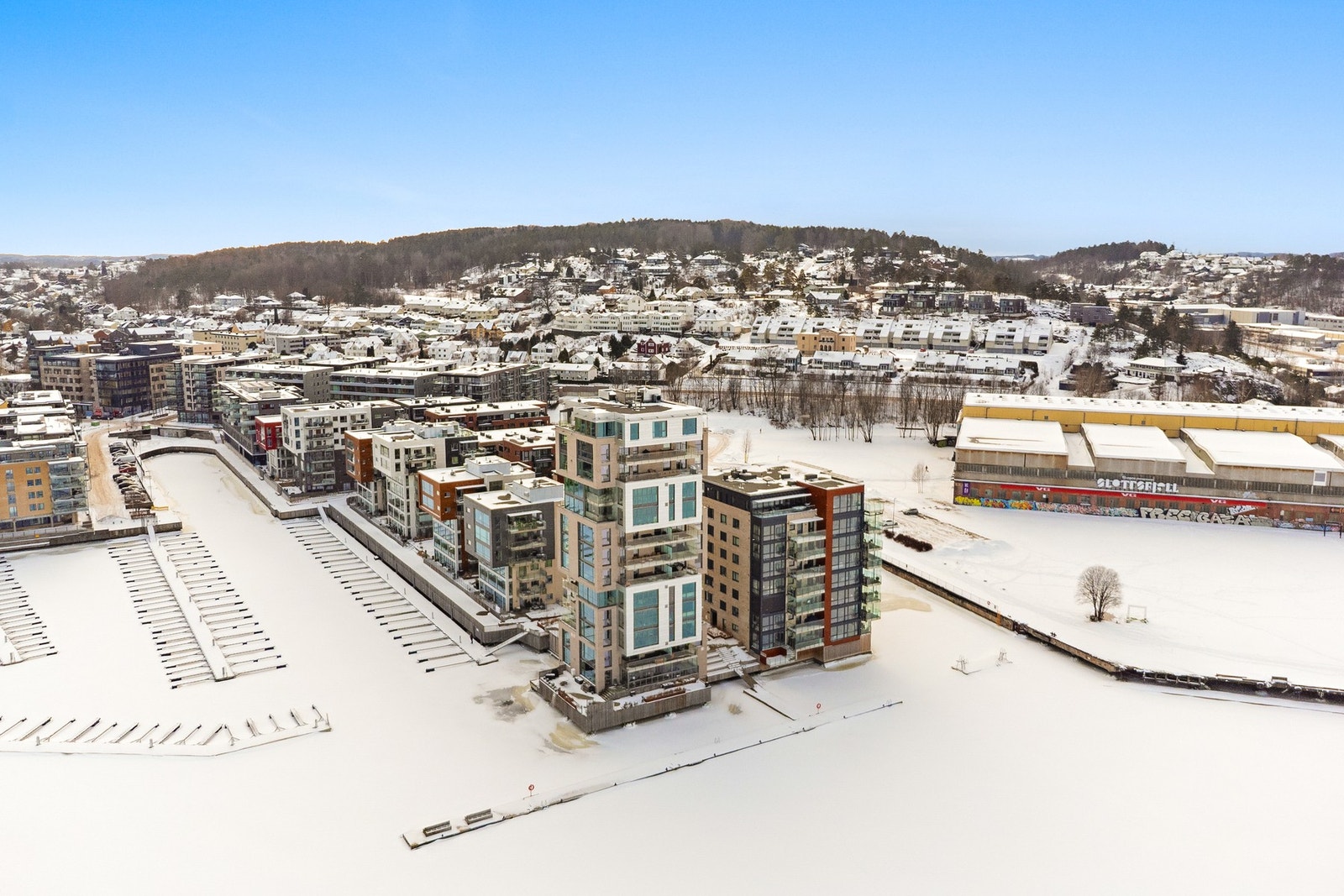 Kaldnes er en av de mest attraktive bydelene i Tønsberg Galleribilde