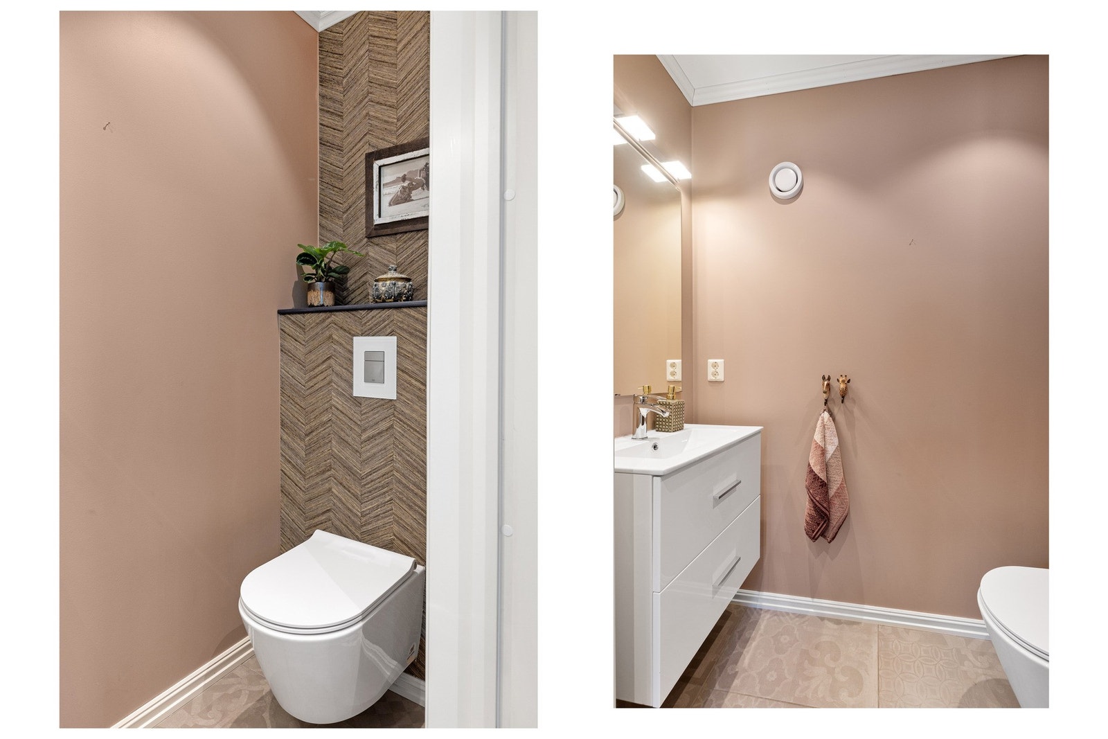 Praktisk toalettrom i tilknytning til entréen. Galleribilde