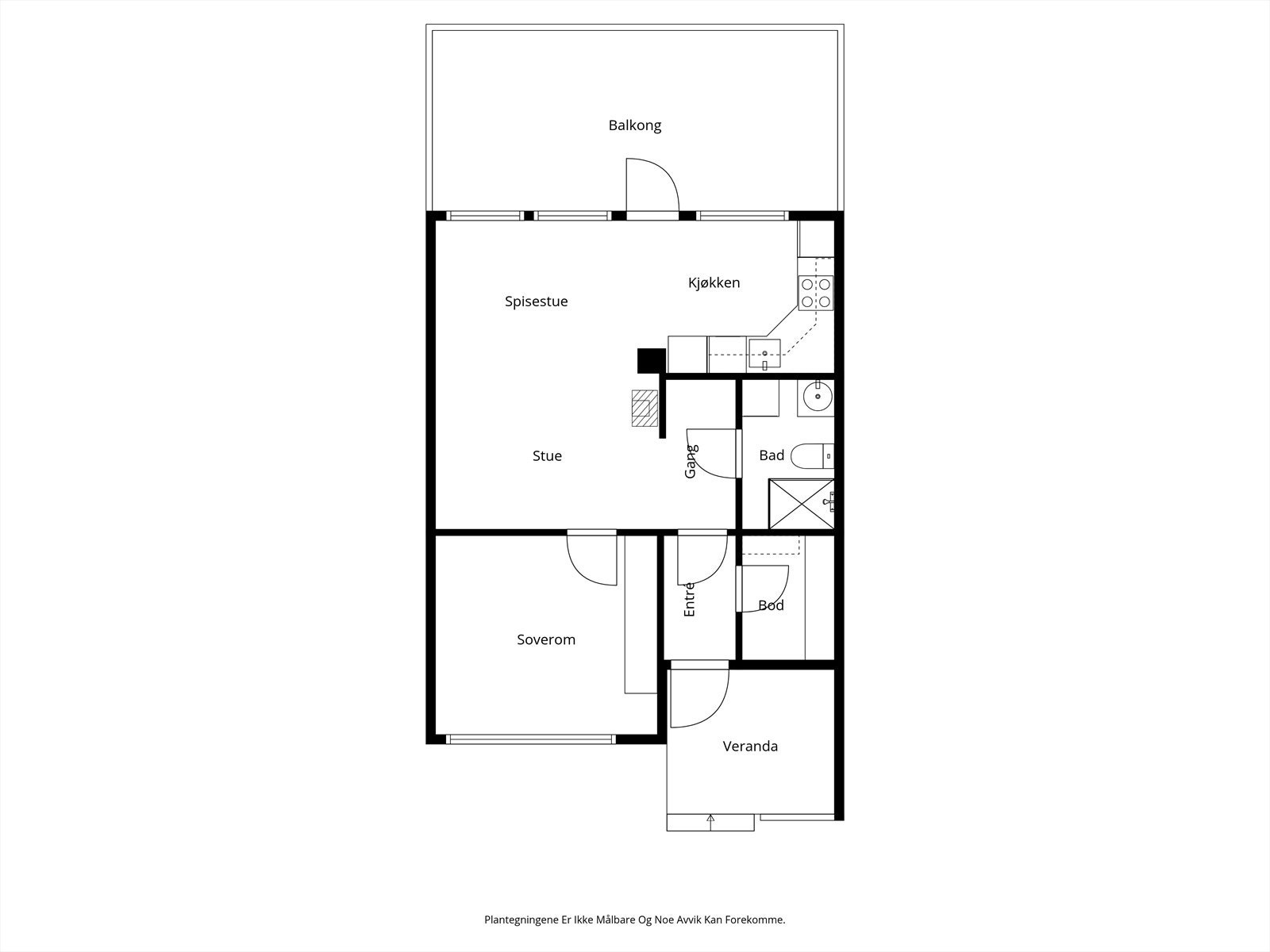 Skissert plantegning Galleribilde