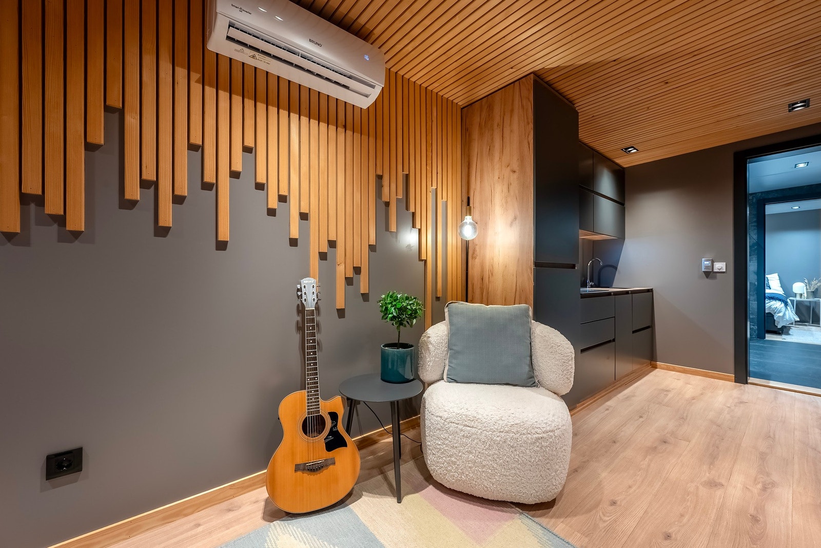 Oppvarming via varmepumpe og elektrisitet. Galleribilde