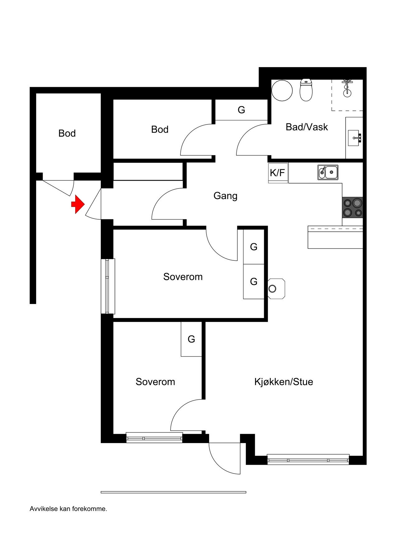 Plantegning Galleribilde