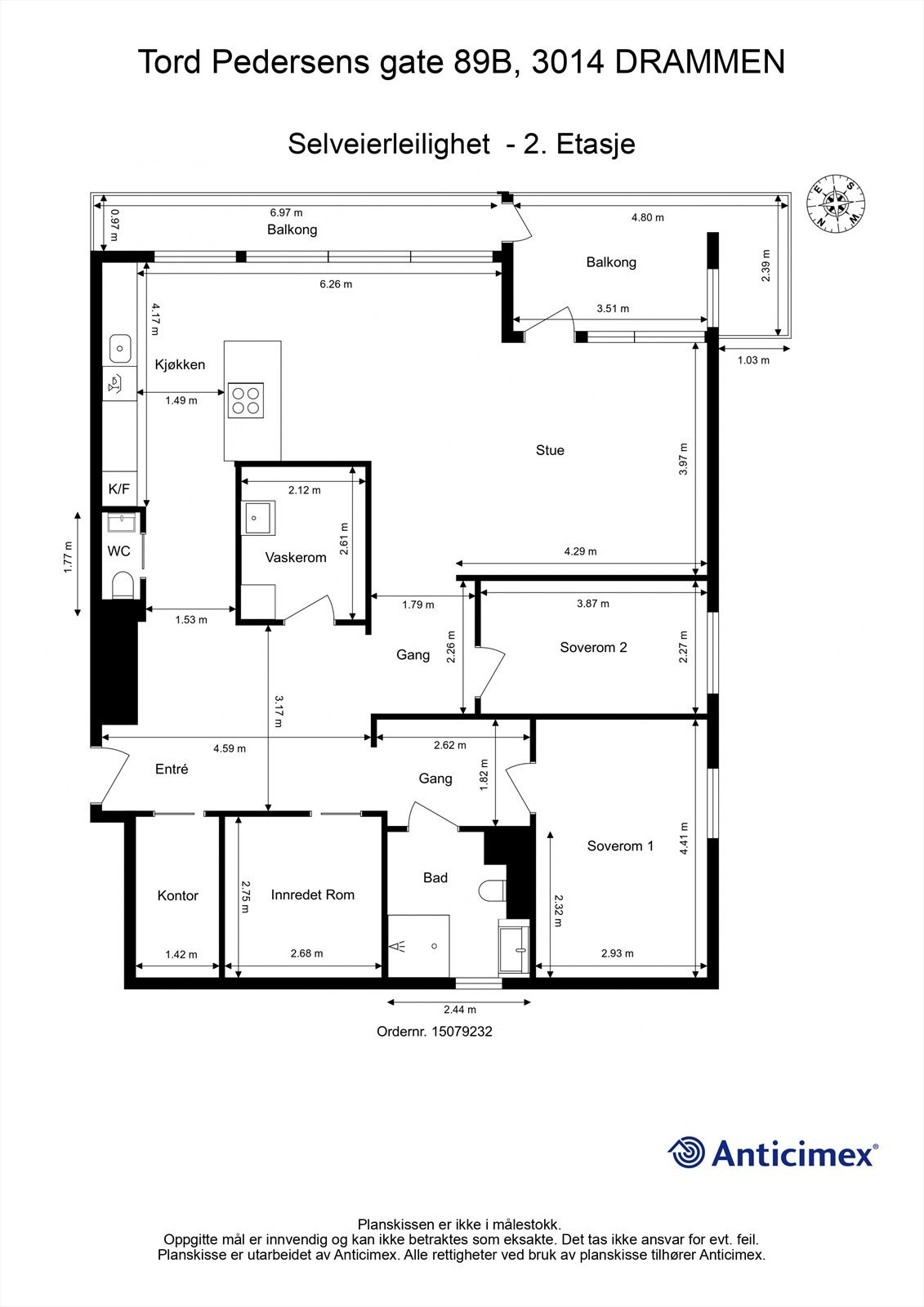 Plantegning - 2. etasje Galleribilde