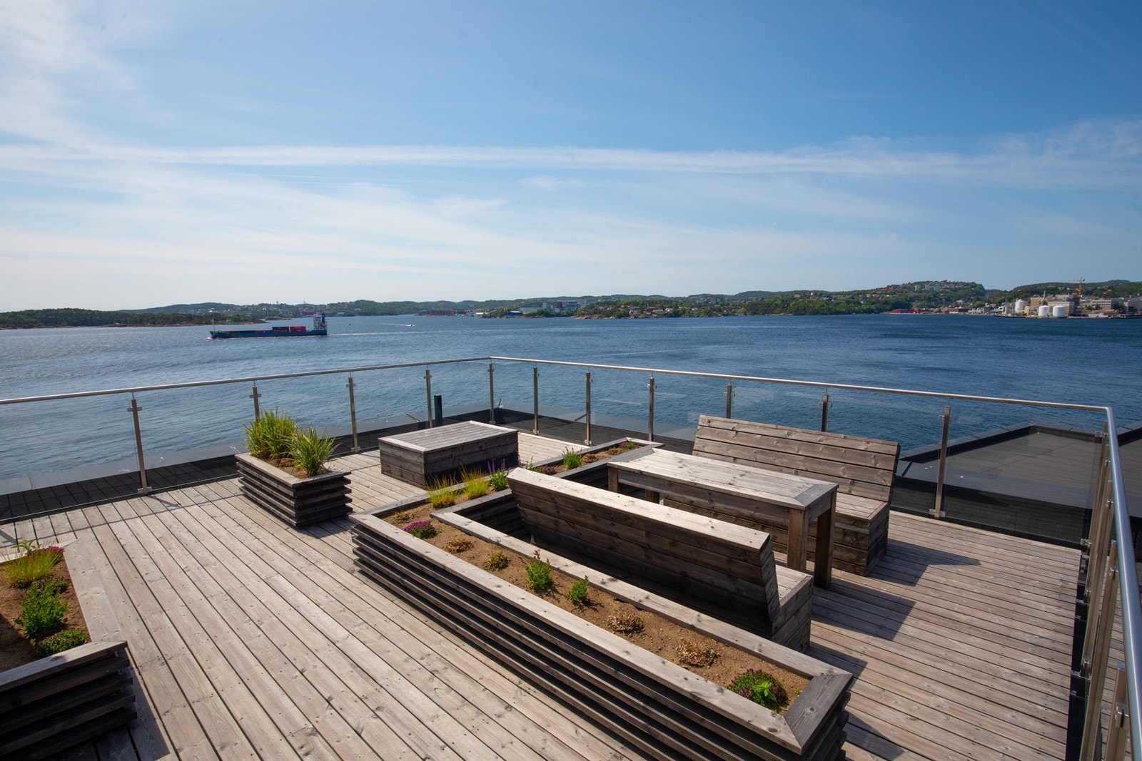 Felles takterrasse (inngang fra annen oppgang). Galleribilde