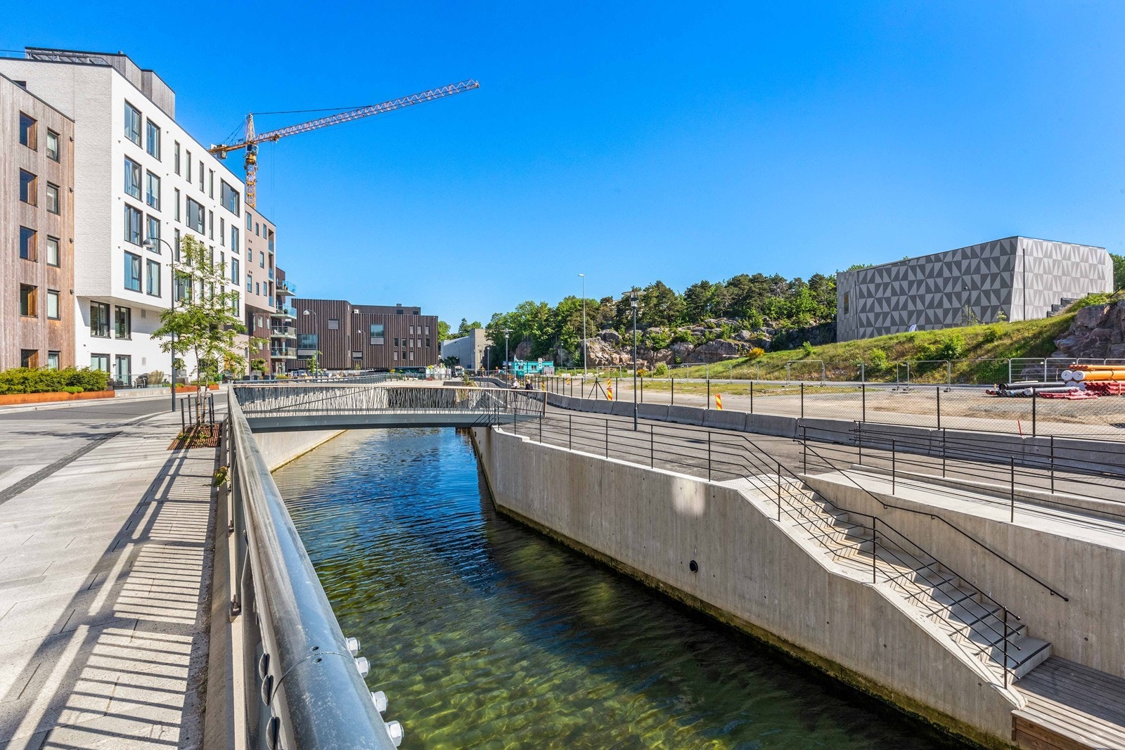 Kanalen i kanalbyen ligger like ved. Galleribilde