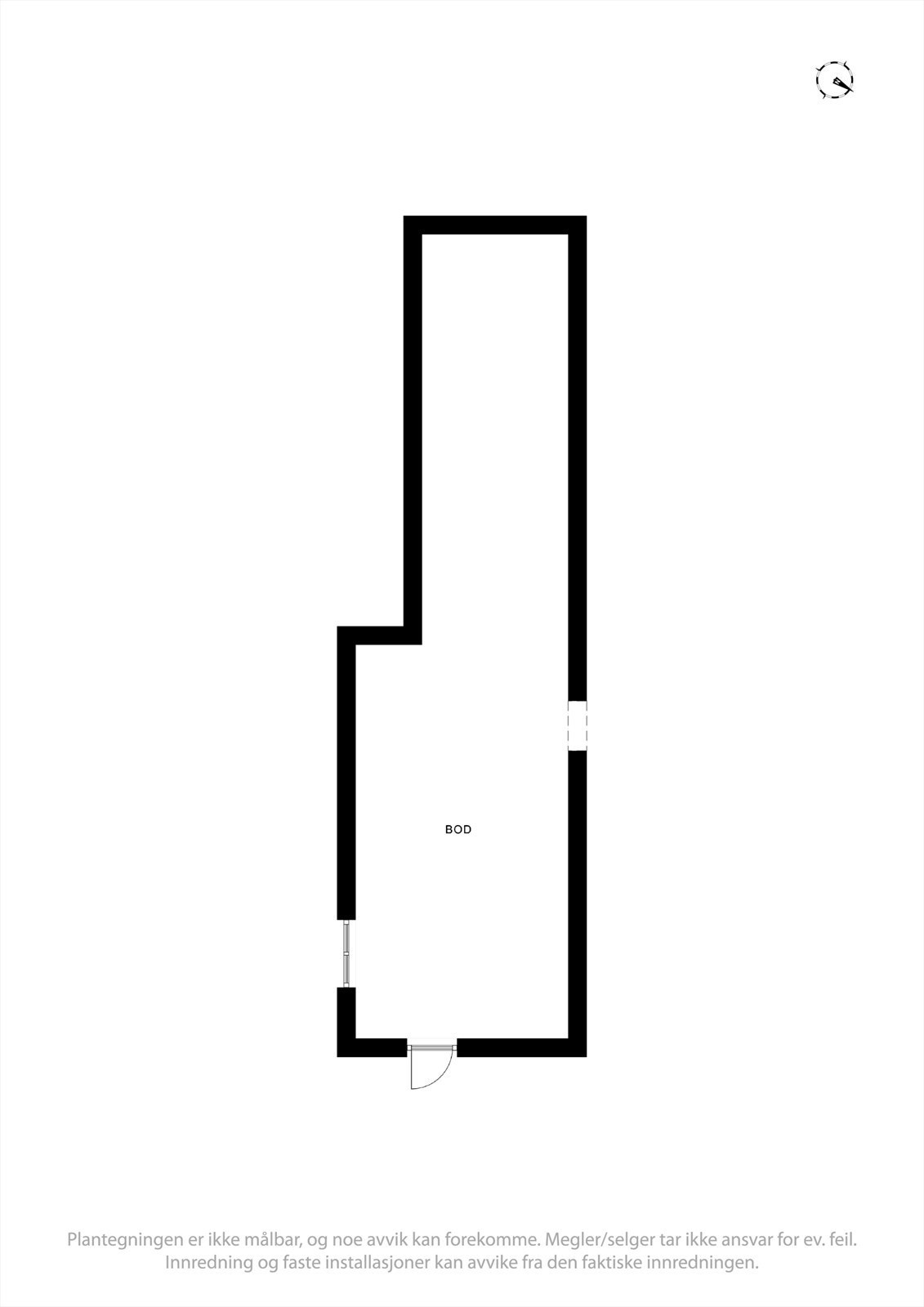 Plantegning bod. Galleribilde