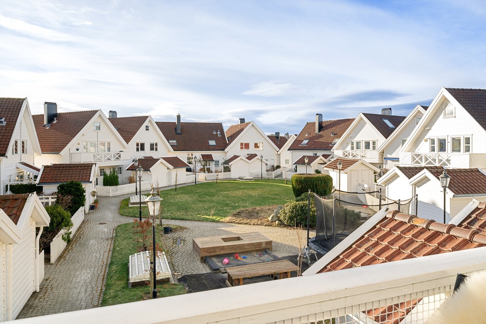 Utsikt mot fellesområdene. Galleribilde