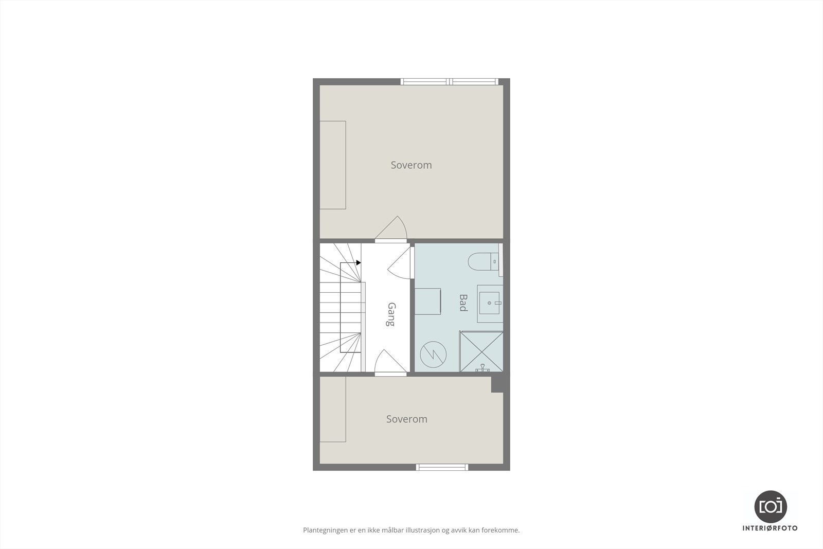 Plantegning 2. etasje Galleribilde