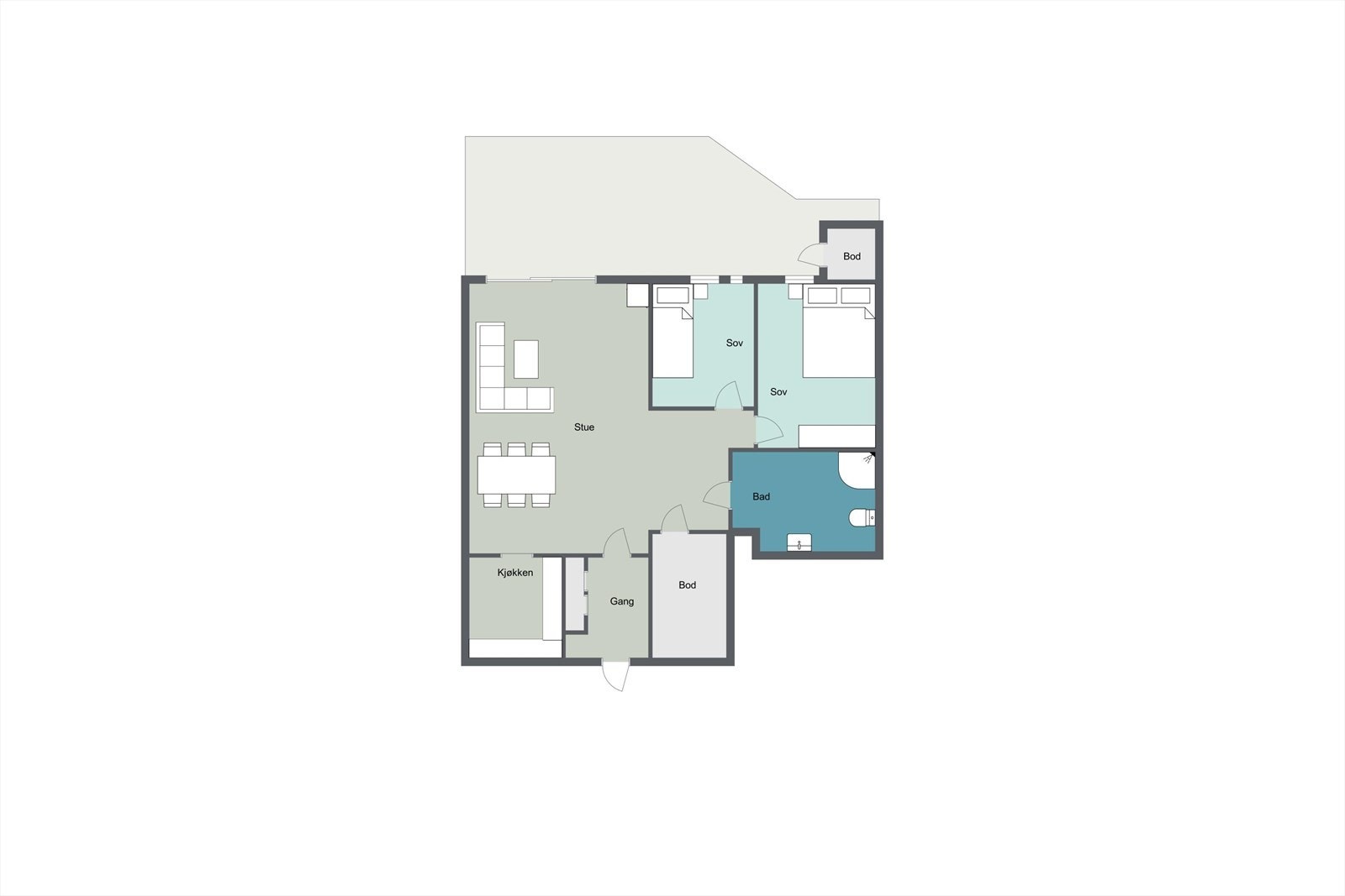 Plantegning. Galleribilde