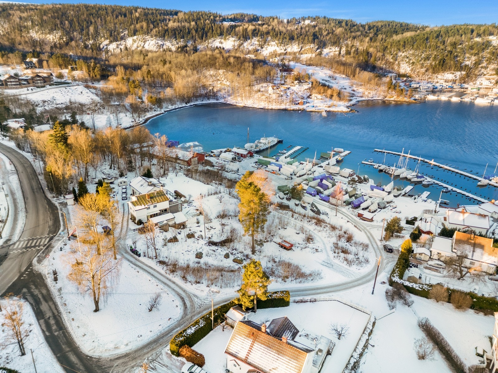 Høydefoto sett fra nord mot sør/vest Galleribilde