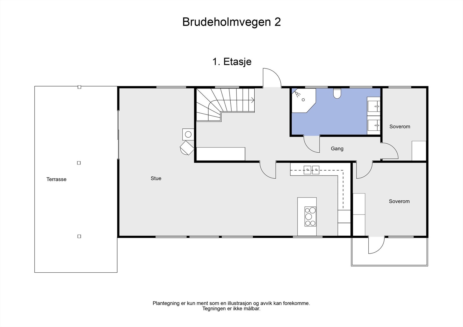 2 D plantegning 1. etasje Galleribilde