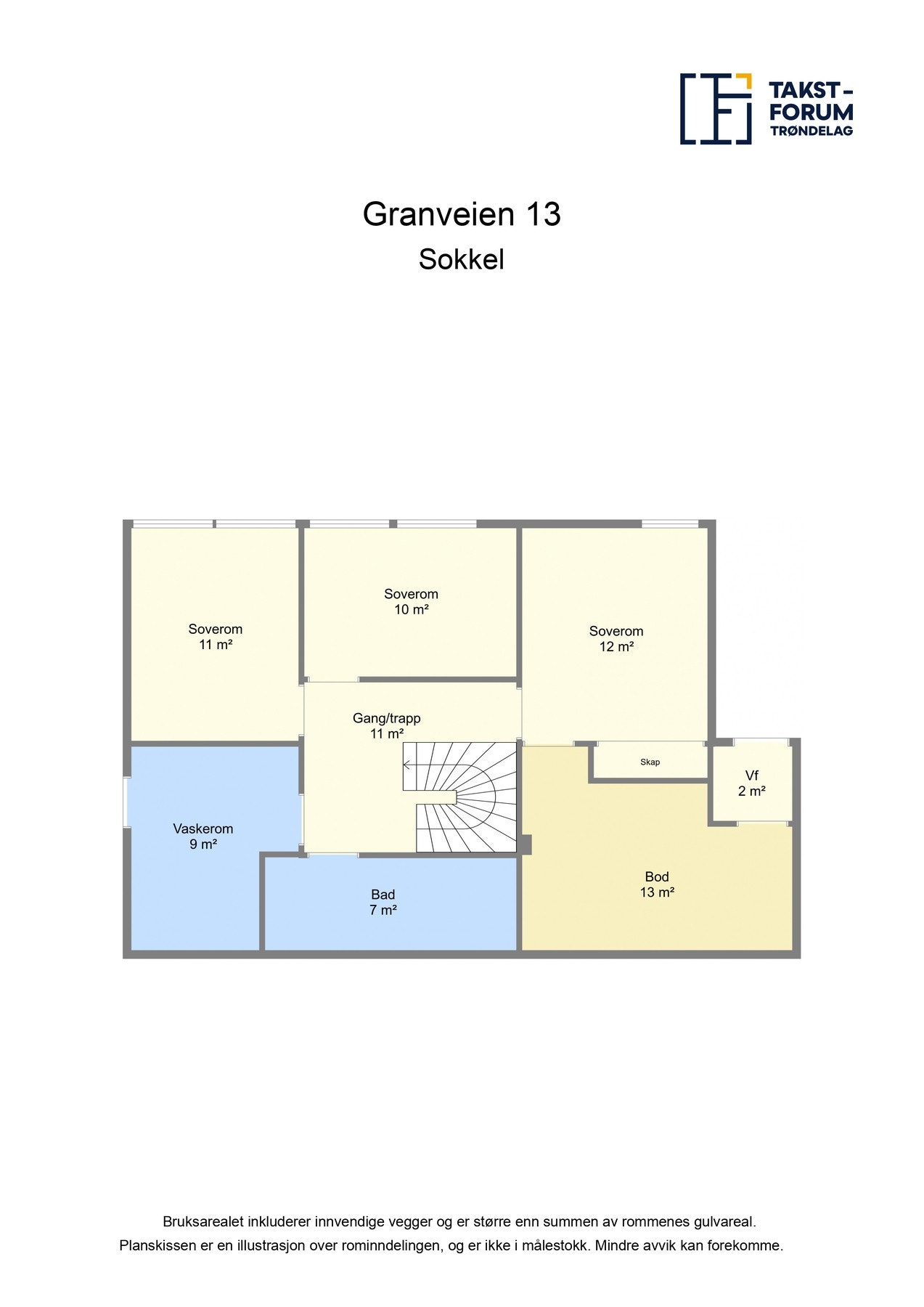 Plantegning sokkel. Galleribilde