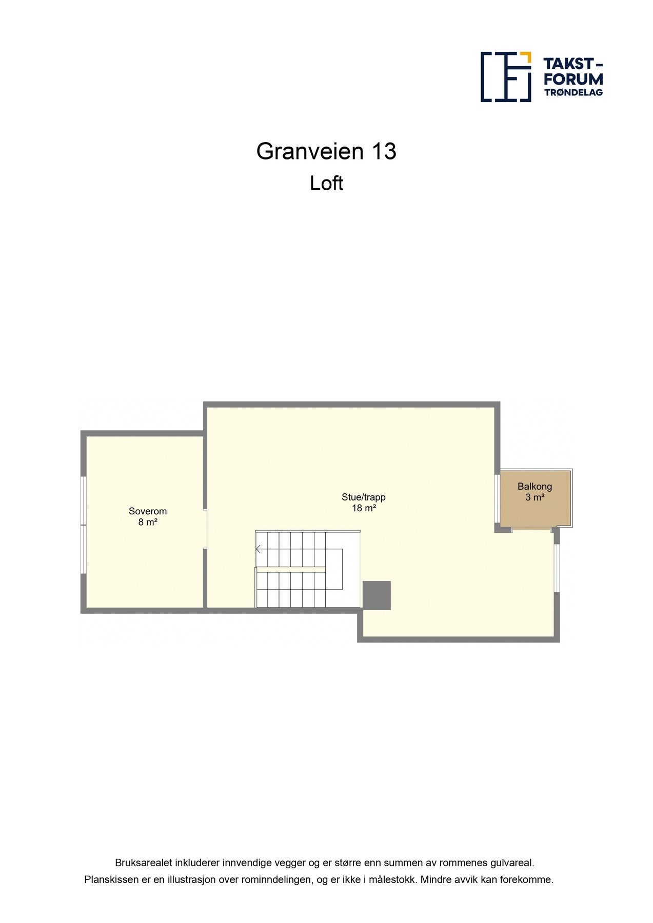 Plantegning loftetasje. Galleribilde