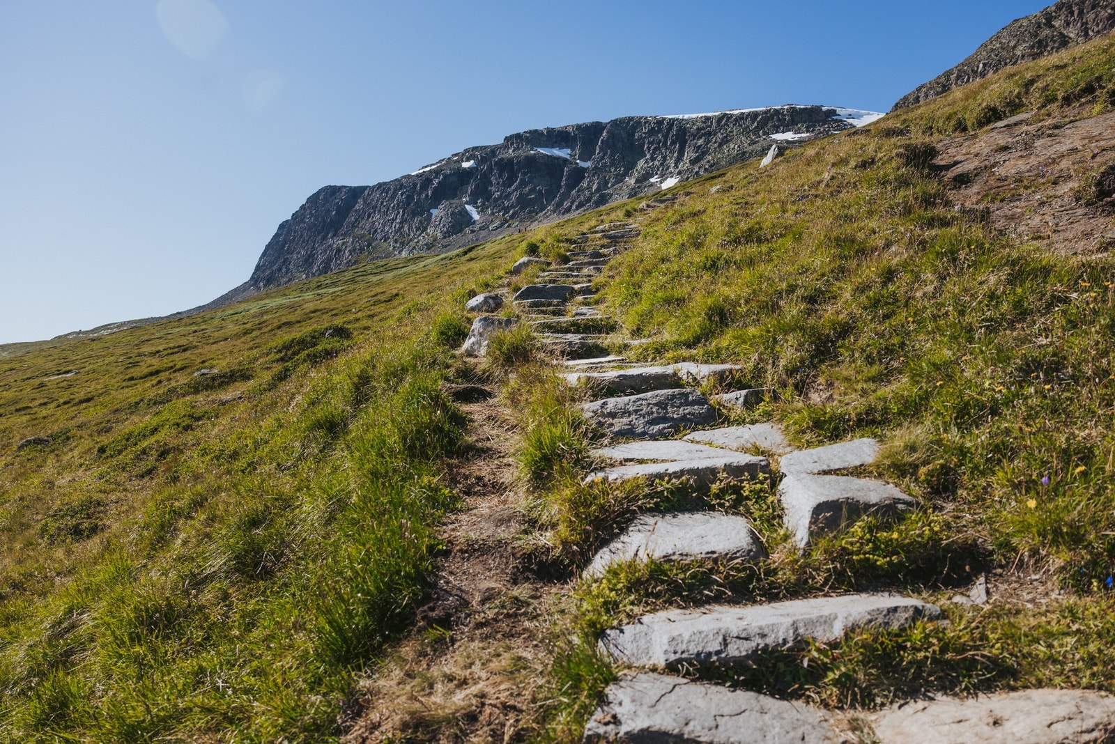 Sherpatrappene går fra Prestholt og fører deg til Skarvesenden på 1 705 moh.. Foto Visit Geilo - Paul Lockhart Galleribilde
