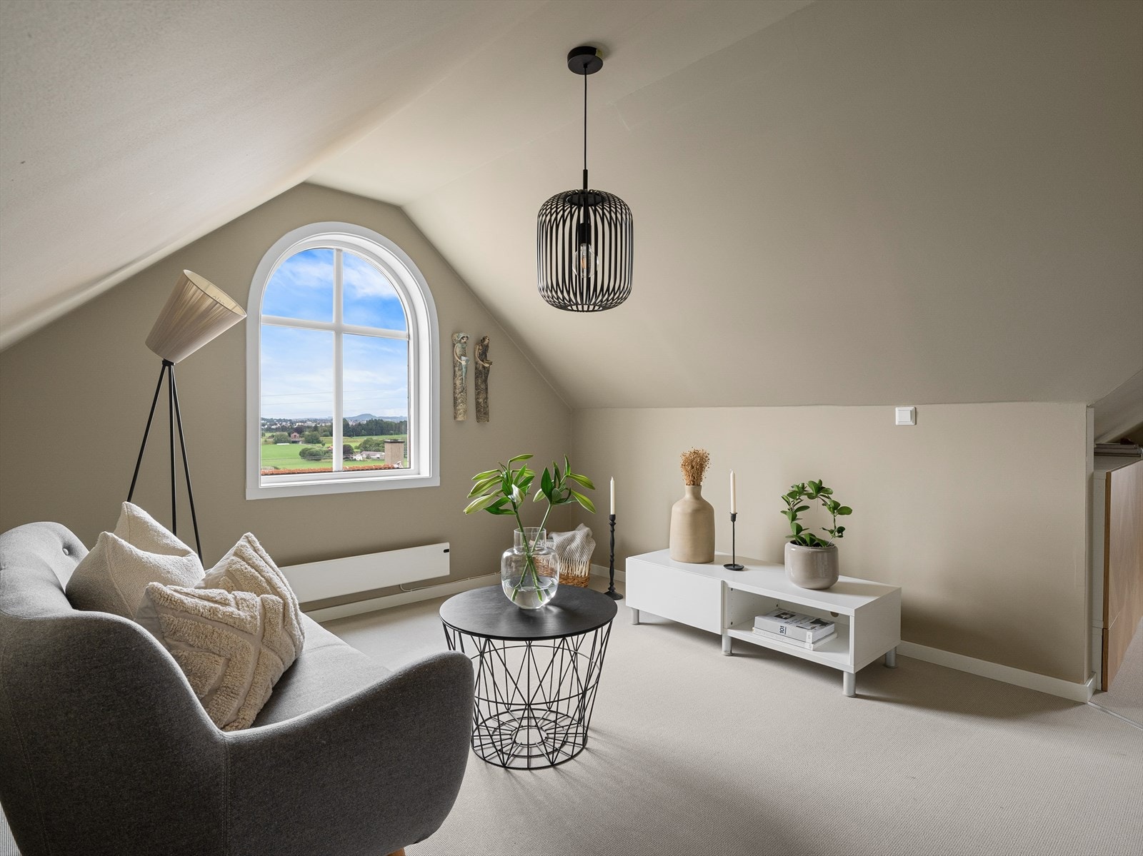 Utsikten en langstrakt og flott. Galleribilde