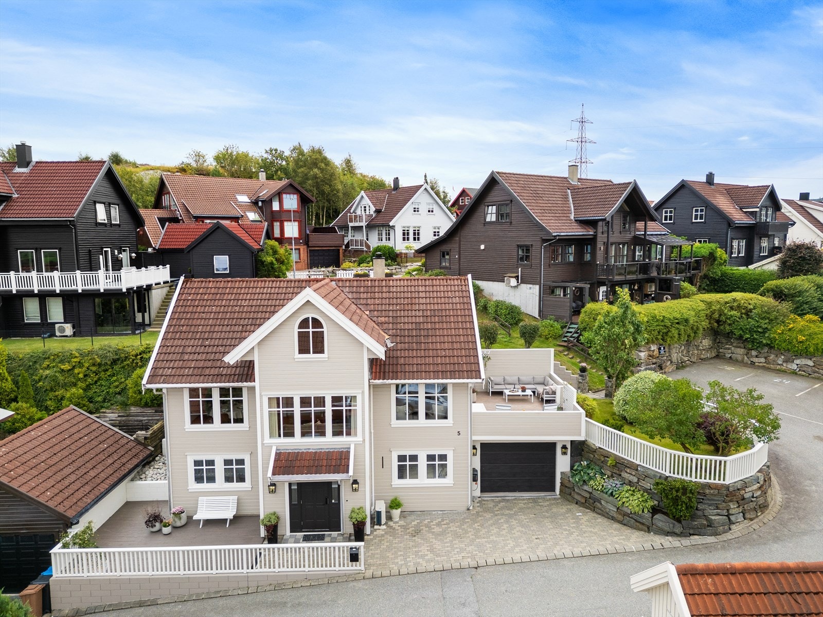 Tre oppholdssoner ute. Galleribilde