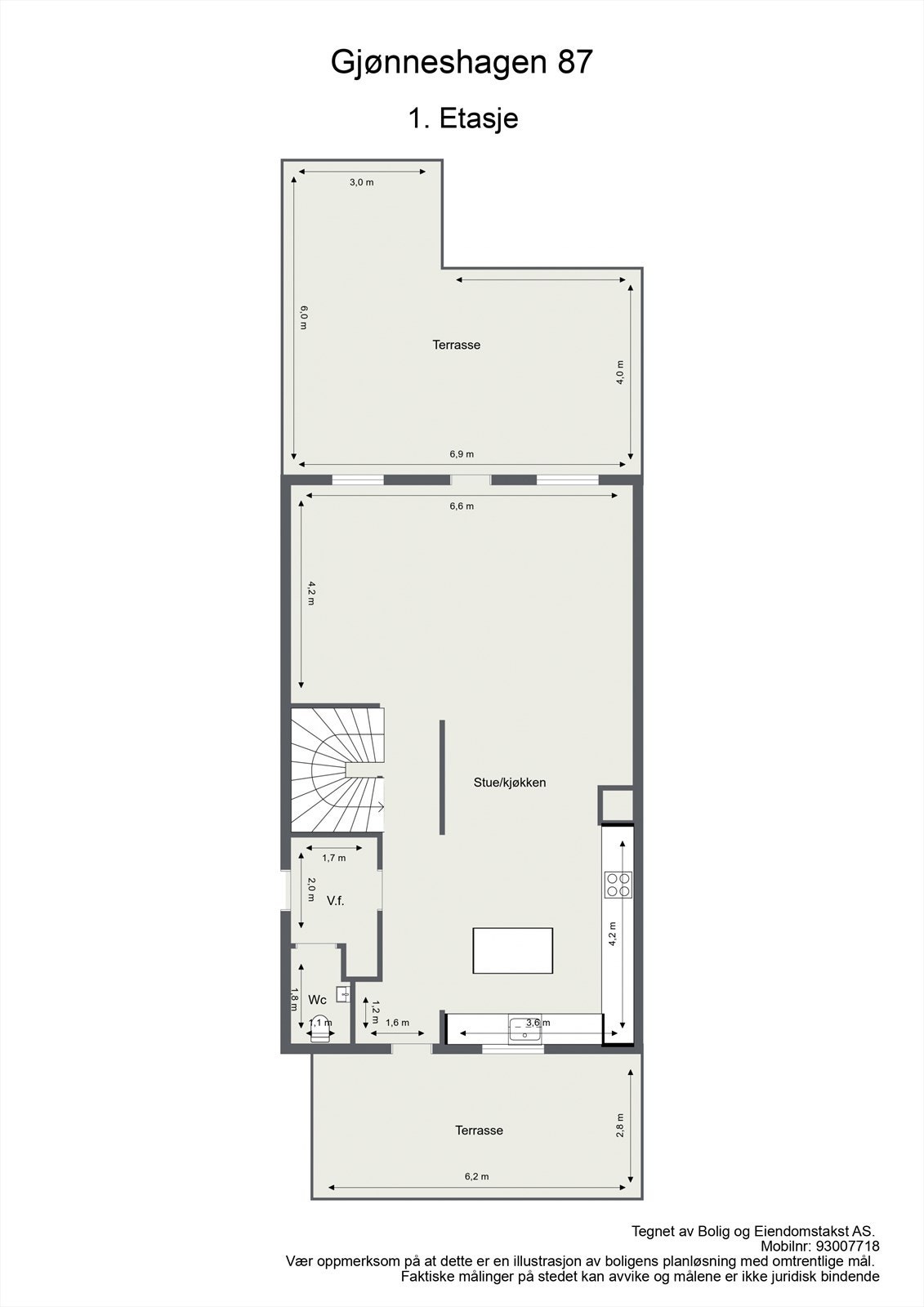 Plantegning 1. Etasje Galleribilde