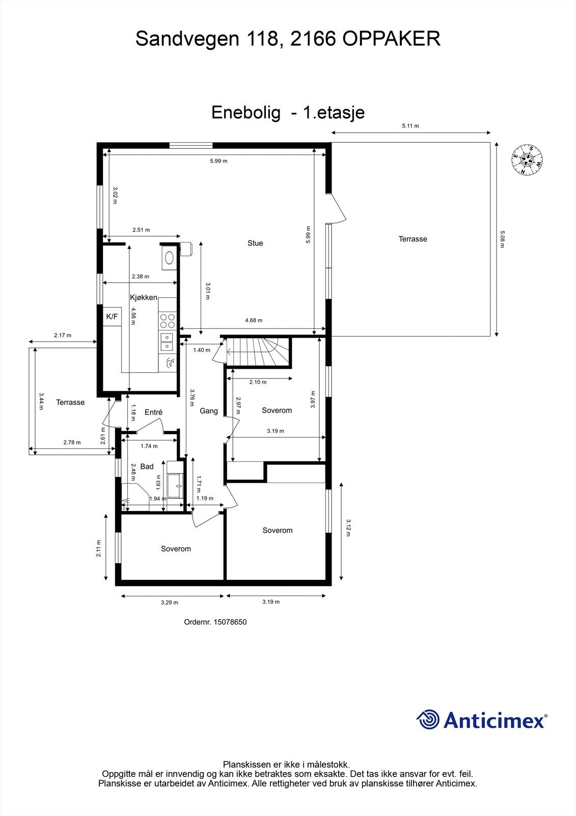 Plantegning - 1. etasje Galleribilde