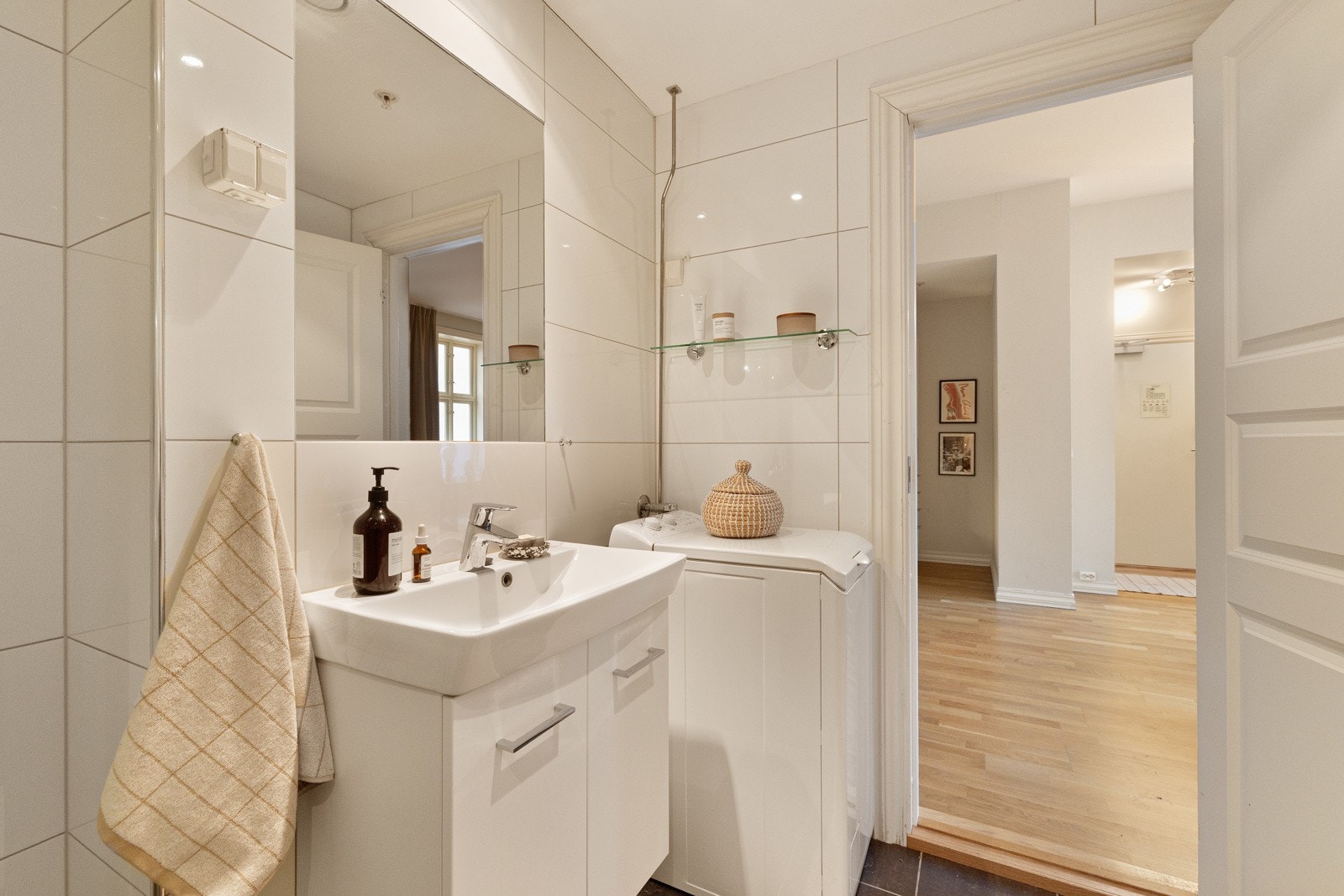 Det er videre opplegg for vaskemaskin. Galleribilde