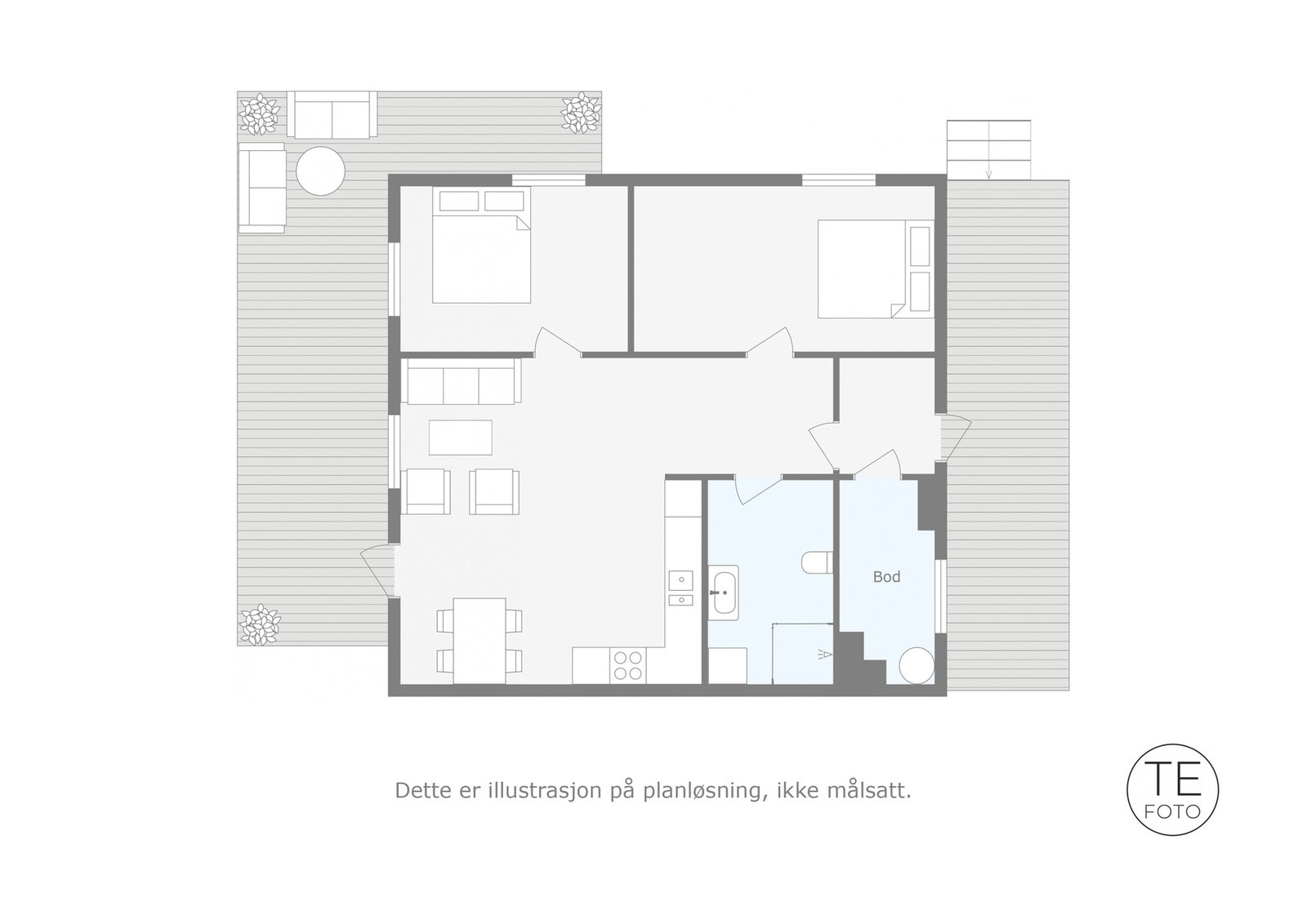 ASK Eiendomsmegling | Plantegning Galleribilde